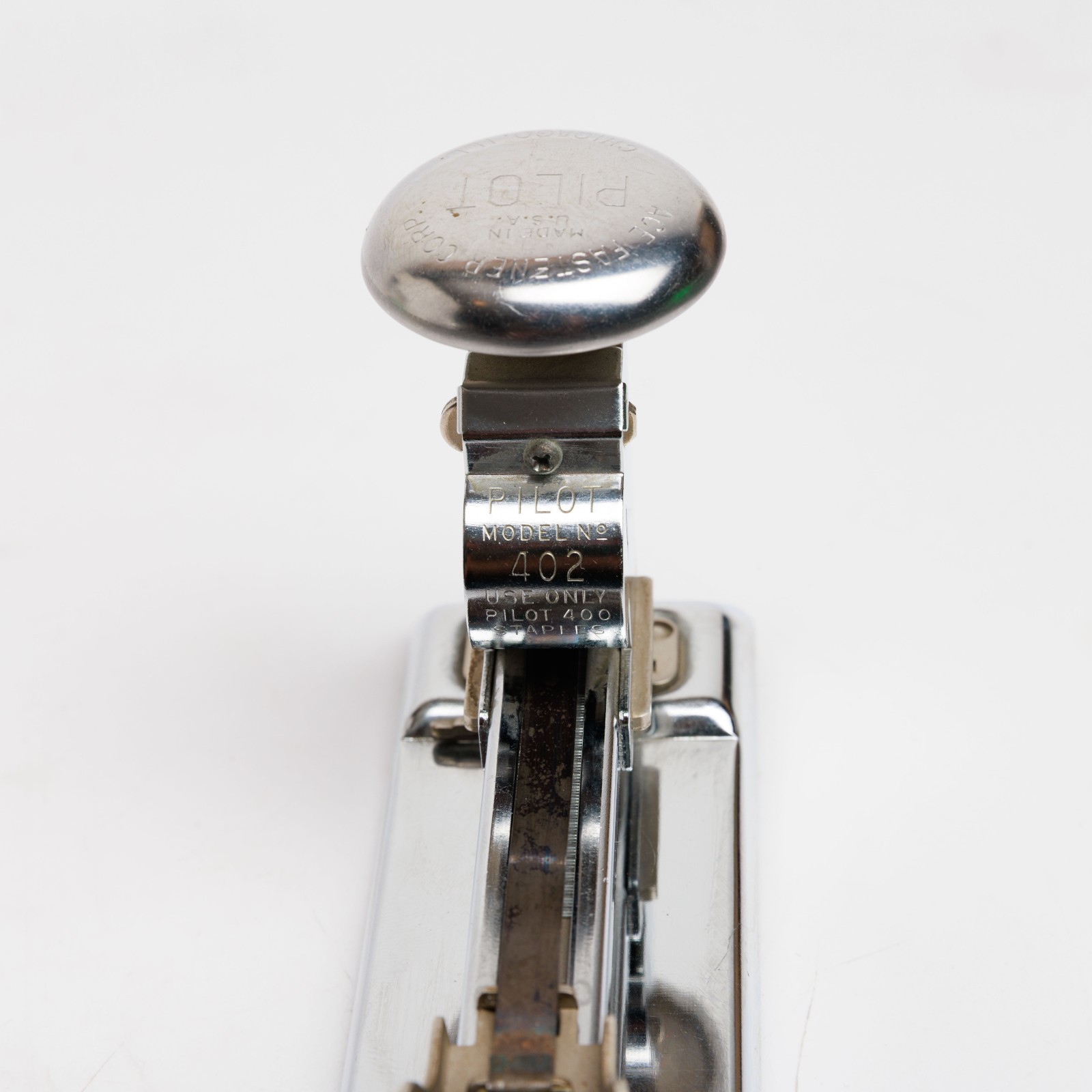 Vintage Model 402 Pilot Stapler Ace Fastener Corp Chicago Illinois Working