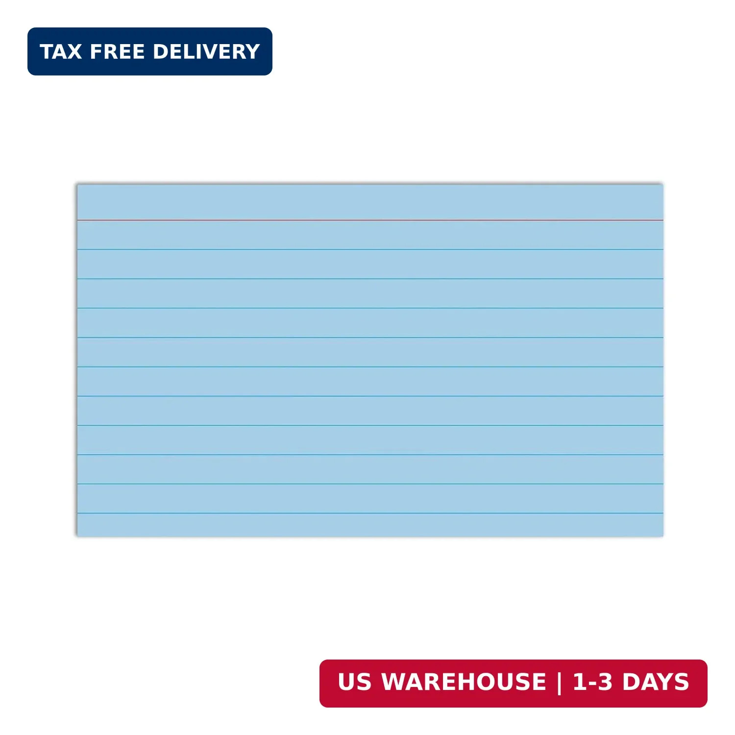 C-Line 3″ x 5″ Index Cards, Assorted Colors, Ruled, 100/PK (48810)