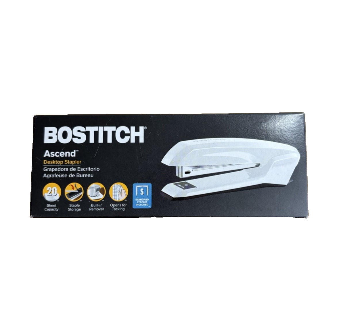 Bostitch Office Ascend Stapler, Full Size (B210R-WHITE)
