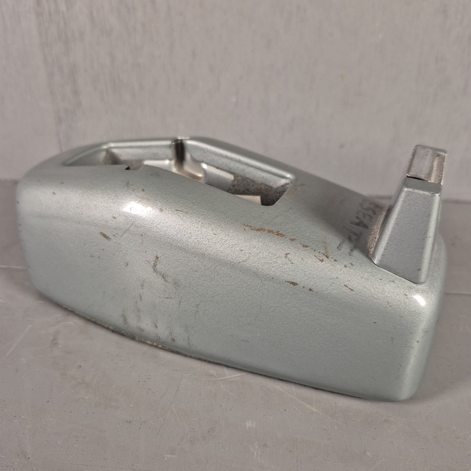 Vtg Scotch Desk Top Tape Dispenser C-20 Industrial Weighted Gray Metal 3M