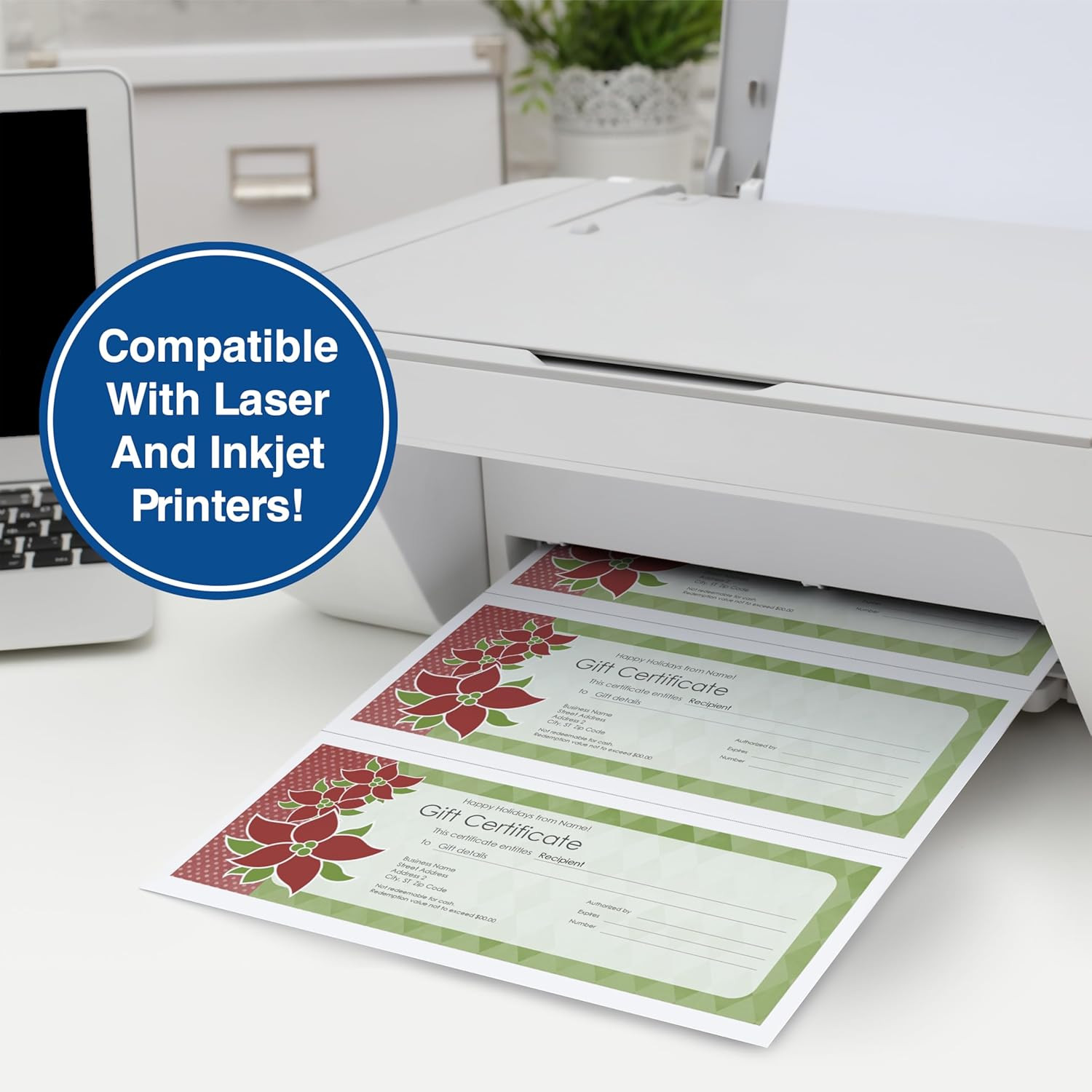 Printworks Professional 3 Part Perforated Paper 8.5” X 11” – Perfect for W-2, 1