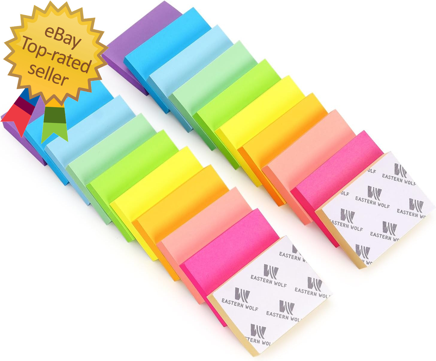 Sticky Notes 1.5X2 Self-Stick Notes 10 Bright Multi Colors Sticky Notes 20 Pads
