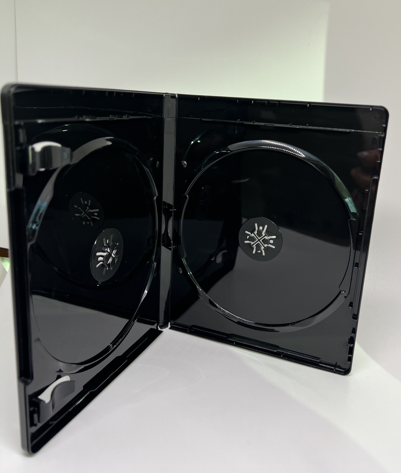 10 PCS NEW 12mm Double Blu-Ray DVD Case, Embossed Blu-Ray Logo, Black,YH28-12MM
