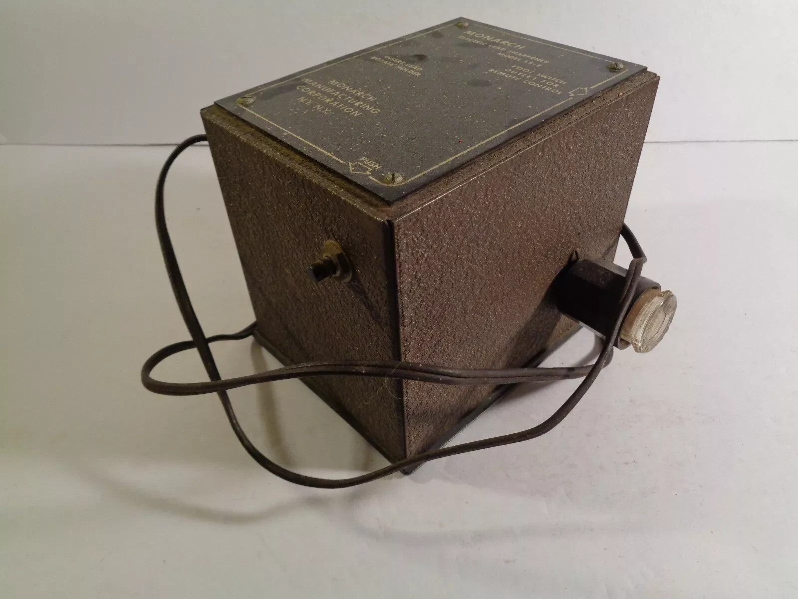 Monarch Electric Lead Sharpener LS-2 Parts Repair Vintage Help Unsure Broken