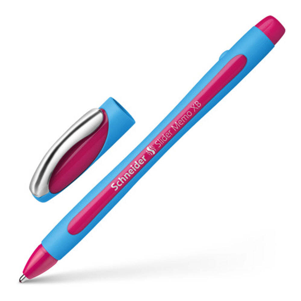 Schneider Slider Memo XB Viscoglide Ballpoint Pen, Pink