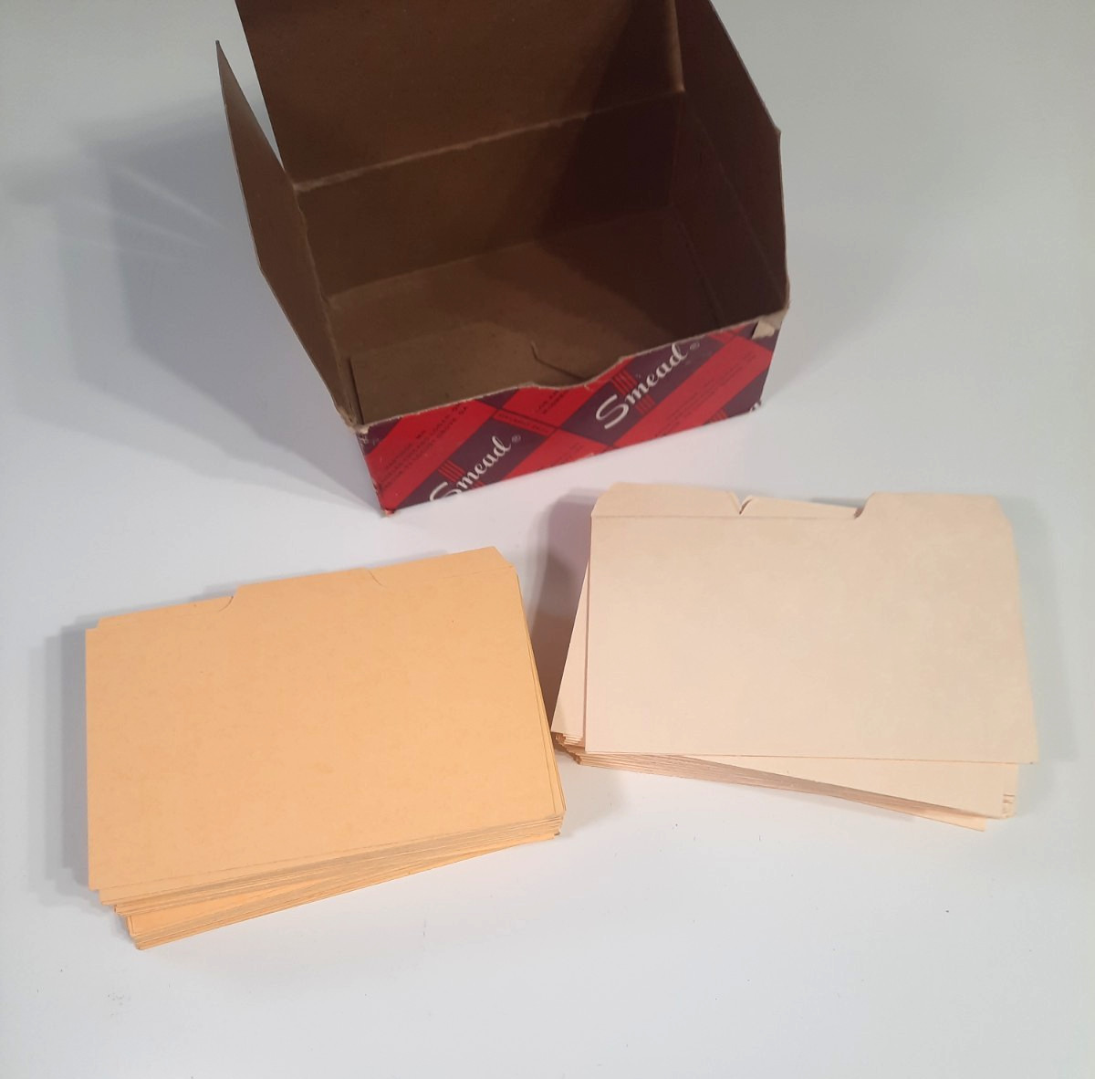 VTG Smead 5×3 Index Card Guides Third Cut USA Mix Buff & Ivory 100+ Qty
