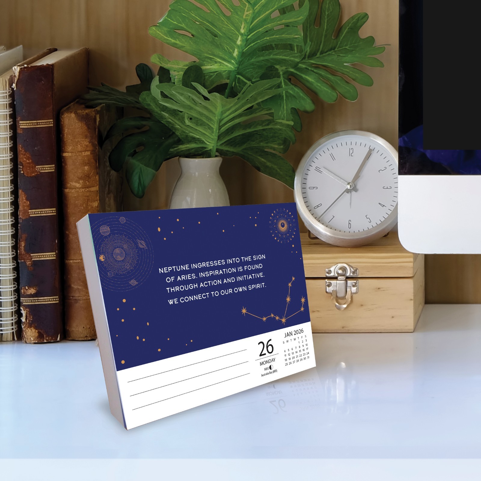Astrology 2026 5.4″ x 6.2″ Box Calendar