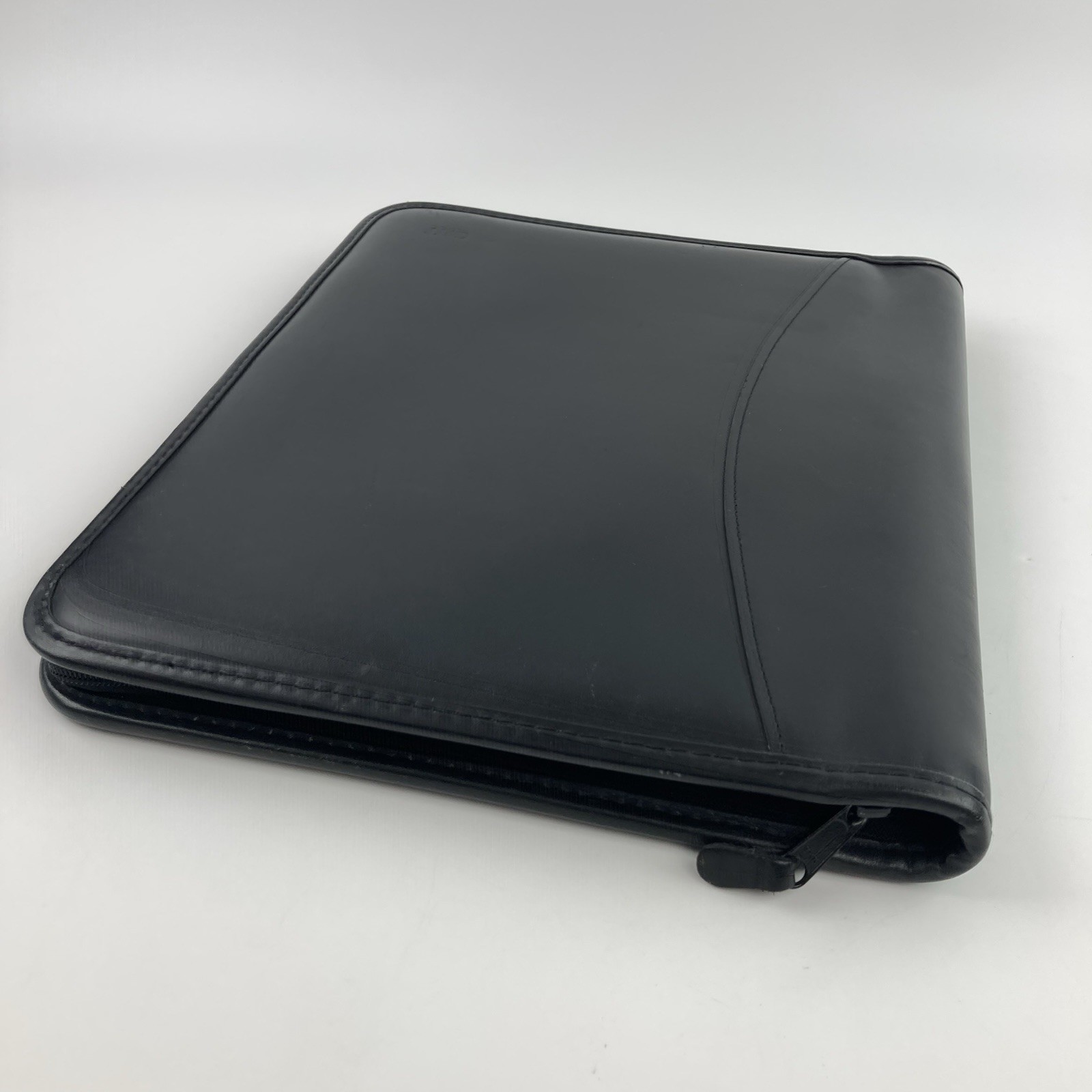 Levenger Ambi-Flex Black Leather Zip Portfolio 11”x13” Personalized Initials￼
