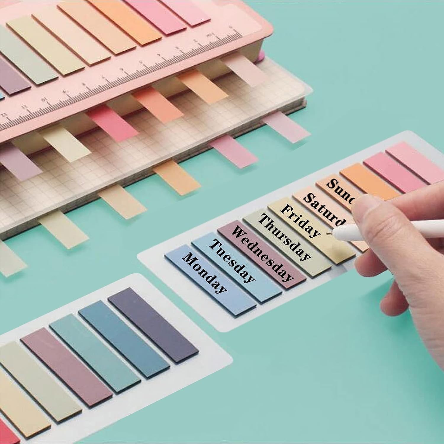 2000pcs Books Tabs for Annotating,Sticky Tabs Clear Sticky Notes,Page Markers…