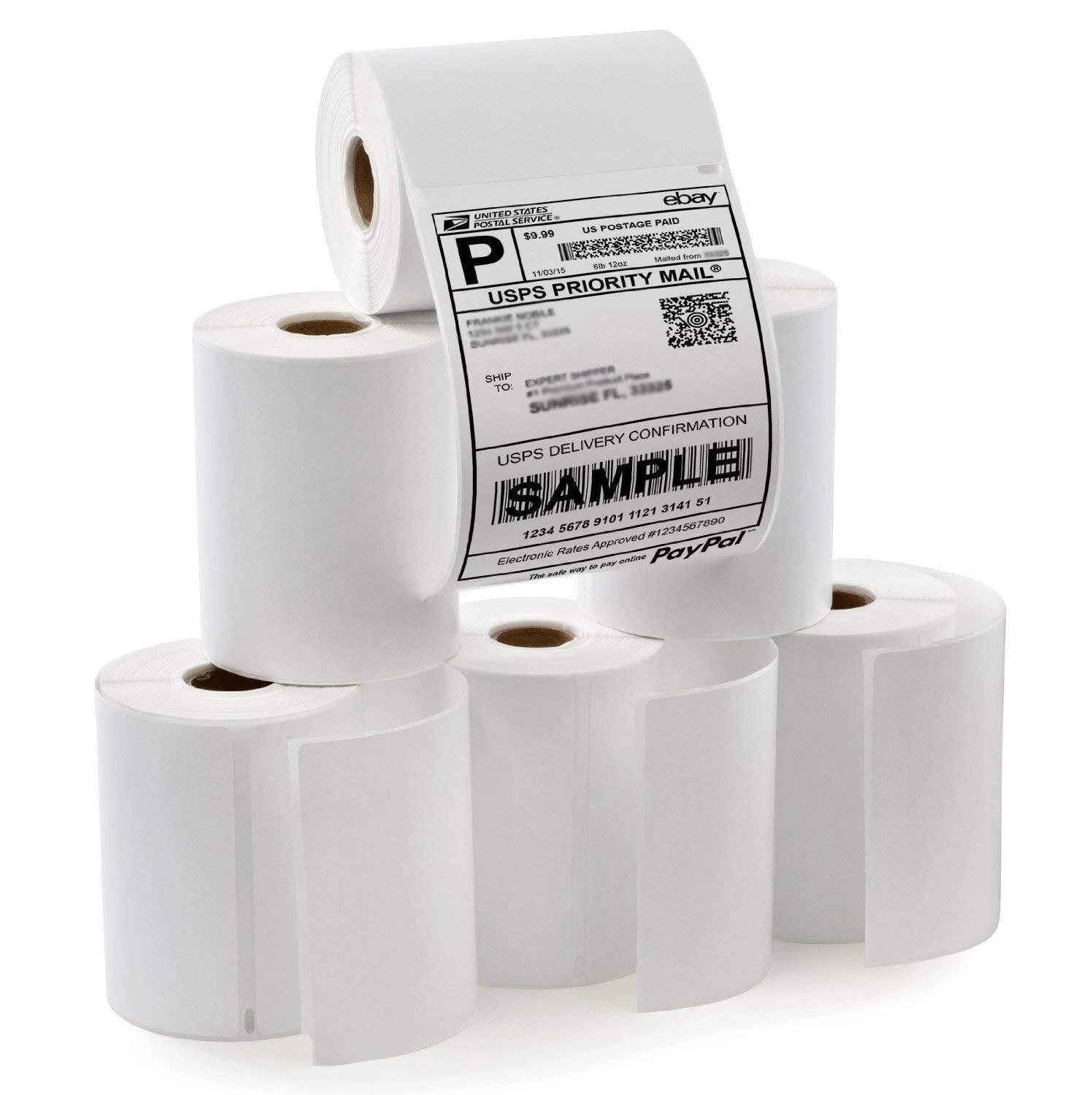 6 Rolls DYMO 4XL Direct Thermal Shipping Labels 4×6 1744907 Compatible 220/Roll
