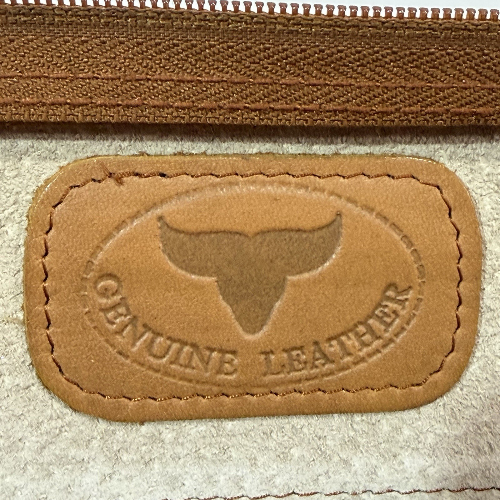 Vintage Leather Day Runner Pro Planner 3 Ring Zip Close Camel Tan 8×10