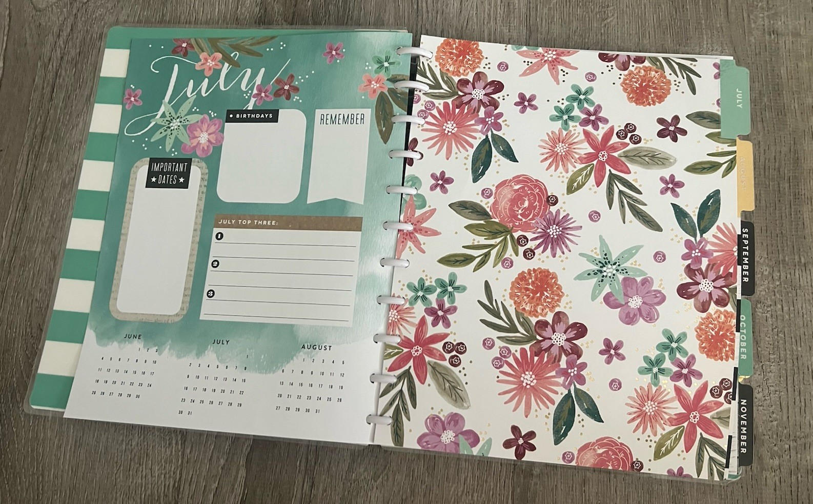 Me & My BIG ideas Create 365 The Big Happy Planner Happy Mind Happy Life 2017-18