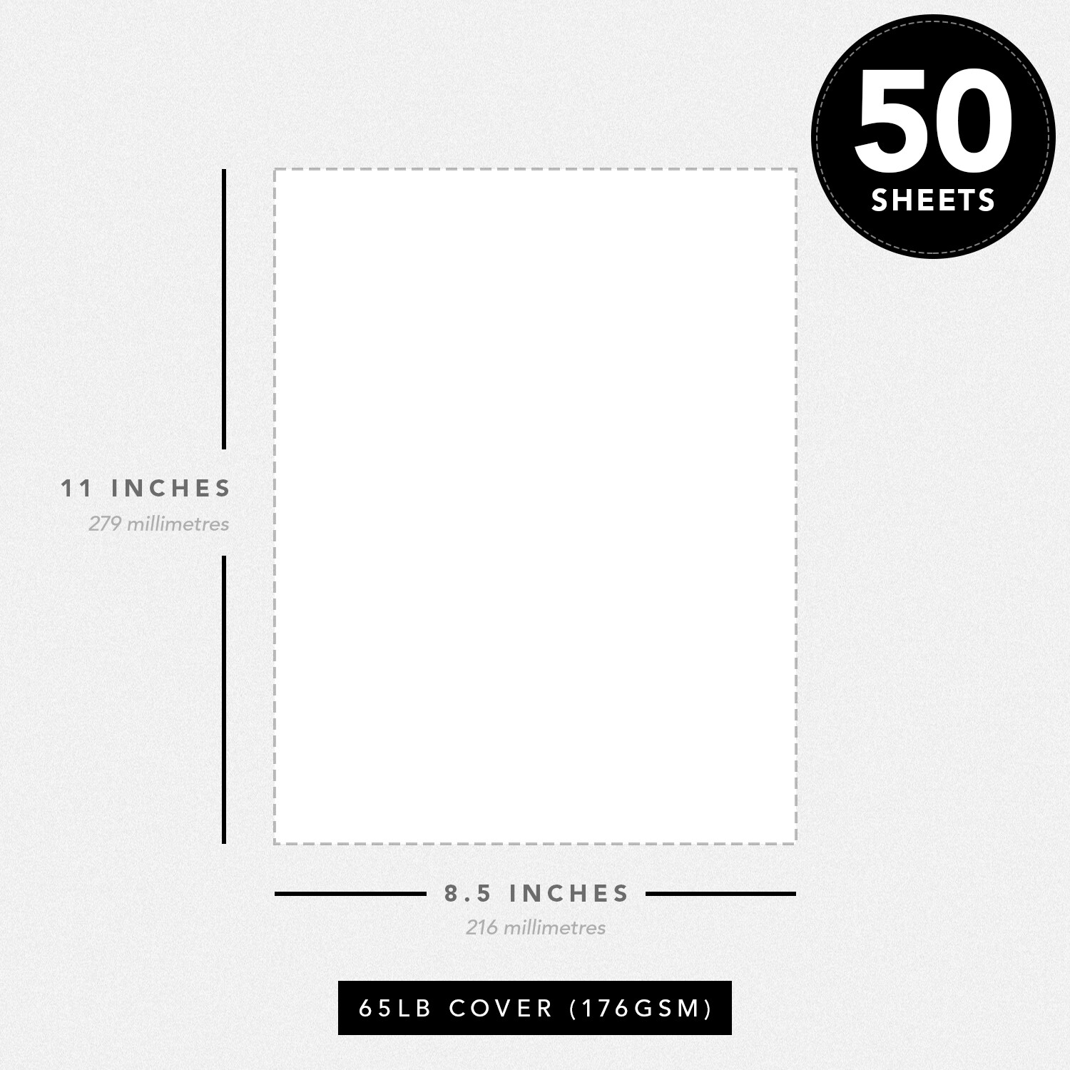 Green Bright Color Cardstock, 65lb Cover (176GSM), 8.5 x 11, 50 Sheets
