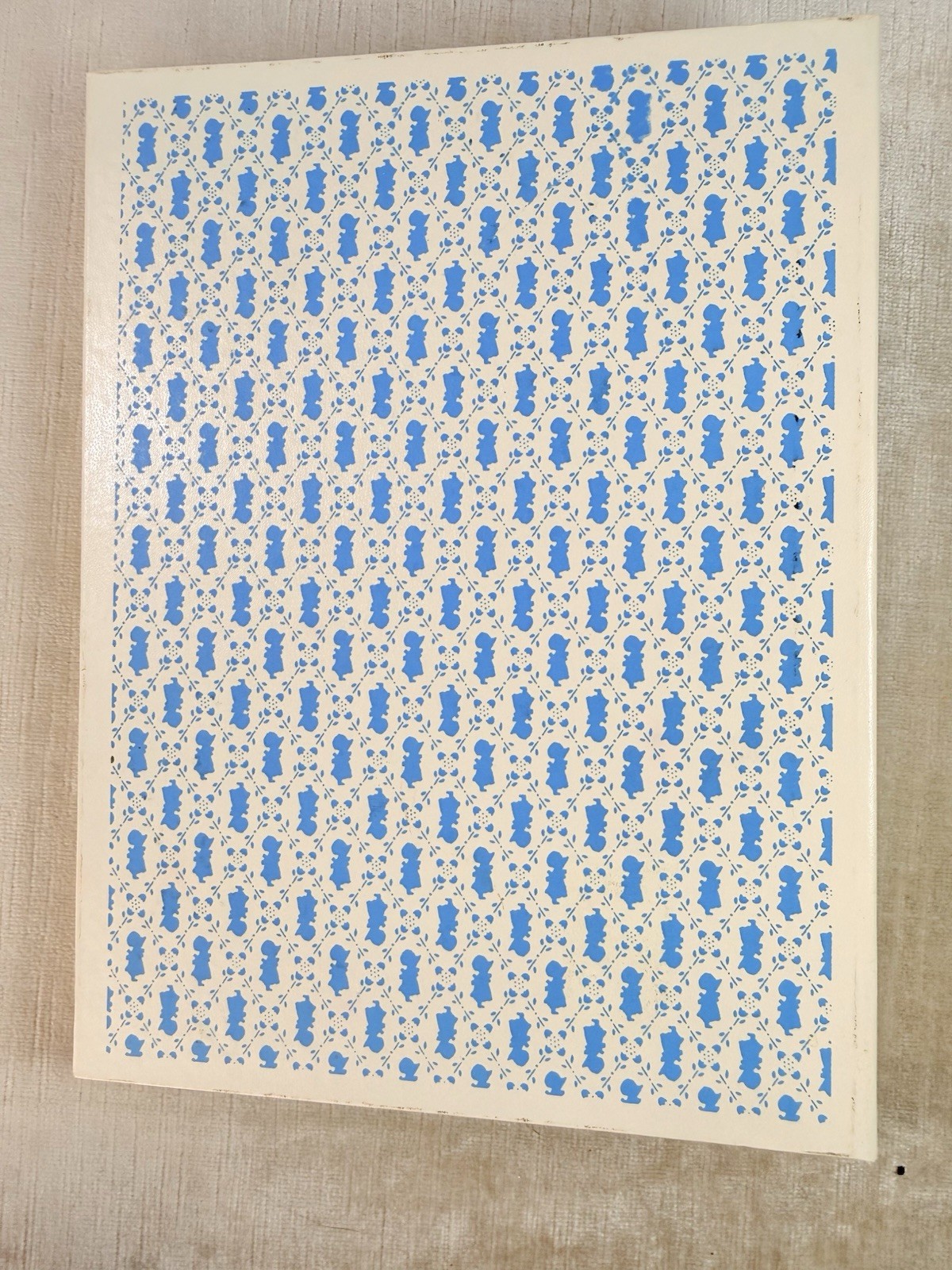 Vintage Holly Hobbie Blue And White Binder Telephone Book Unused 9×6.5 A-Z