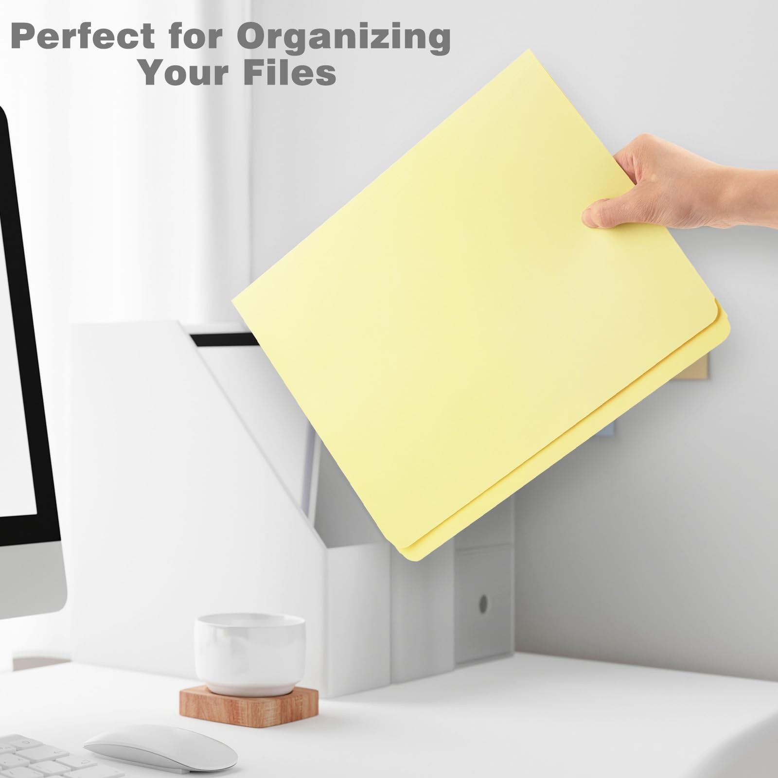 Archival Letter File Folders 9.5×11.75 Acid-Free Light Tan 50Pack