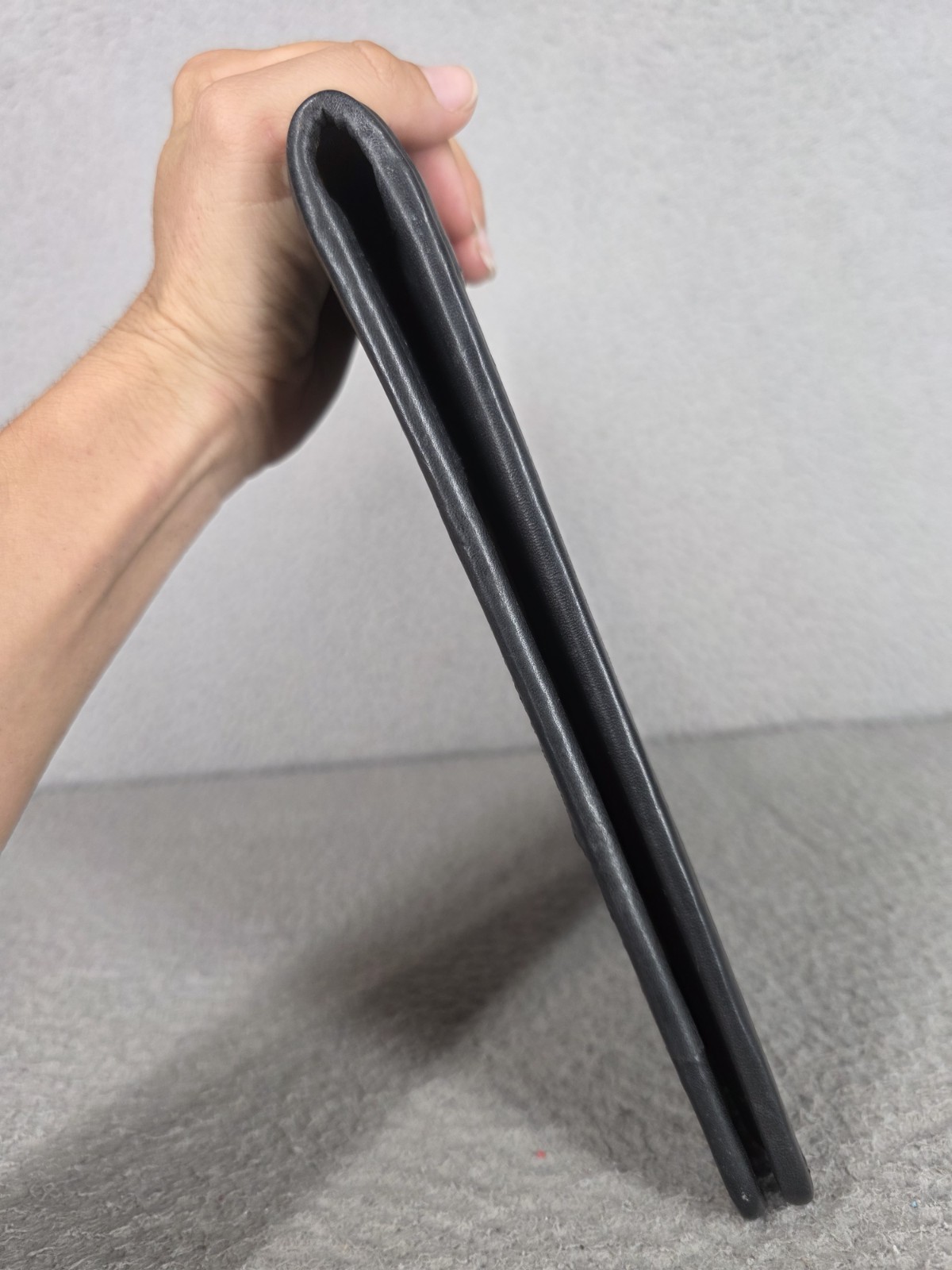 Hartmann Black Leather Portfolio Pad Folder Project Planner Notebook by Lombardo