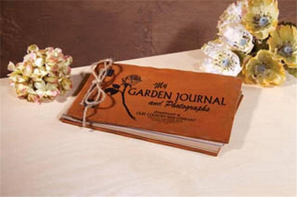 Vintage Style Seed Company Advertising Garden Journal Photo Album Wood Cover