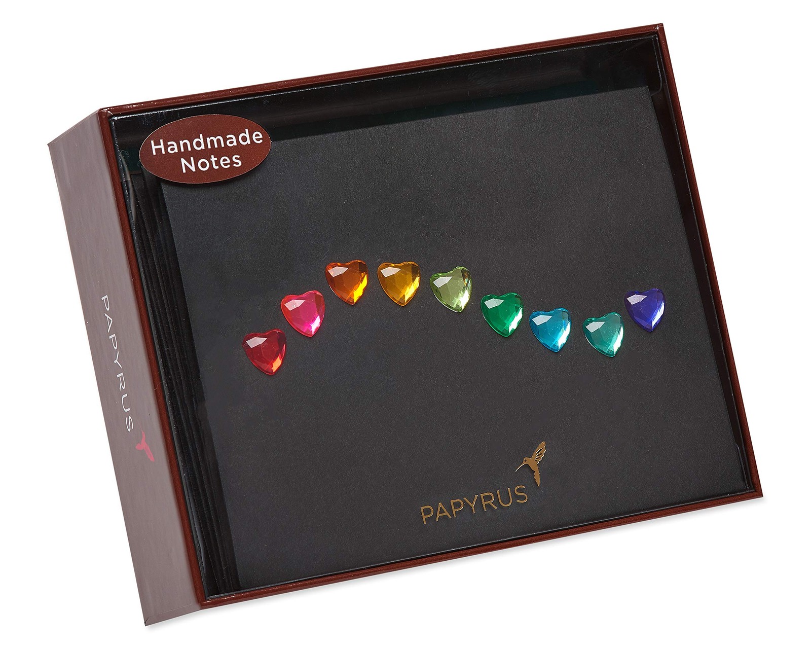Papyrus Blank Cards with Envelopes, Rainbow Gems 6-Count 1, ‎rainbow