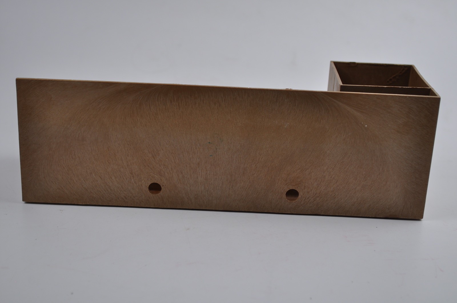 Vintage Desk Organizer Small Plastic Brown 9 1/2 inch