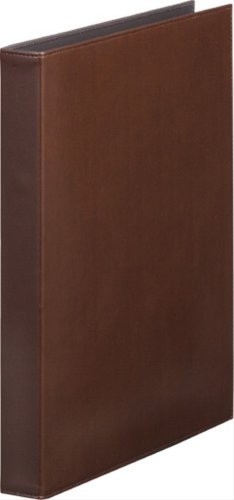 King Jim Leatherfes Ring File 2-hole A4 Vertical Brown 1961LF-BRfrom JP