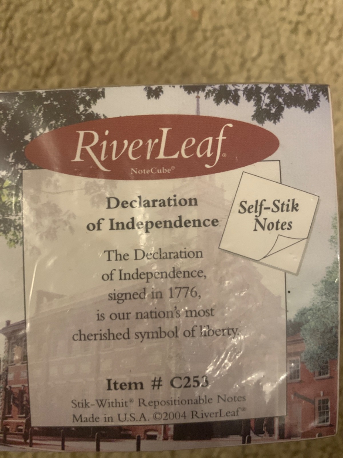 NWT Lot of 3 Vintage Riverleaf Self Stik Notes, Statue of Liberty, Firemen etc