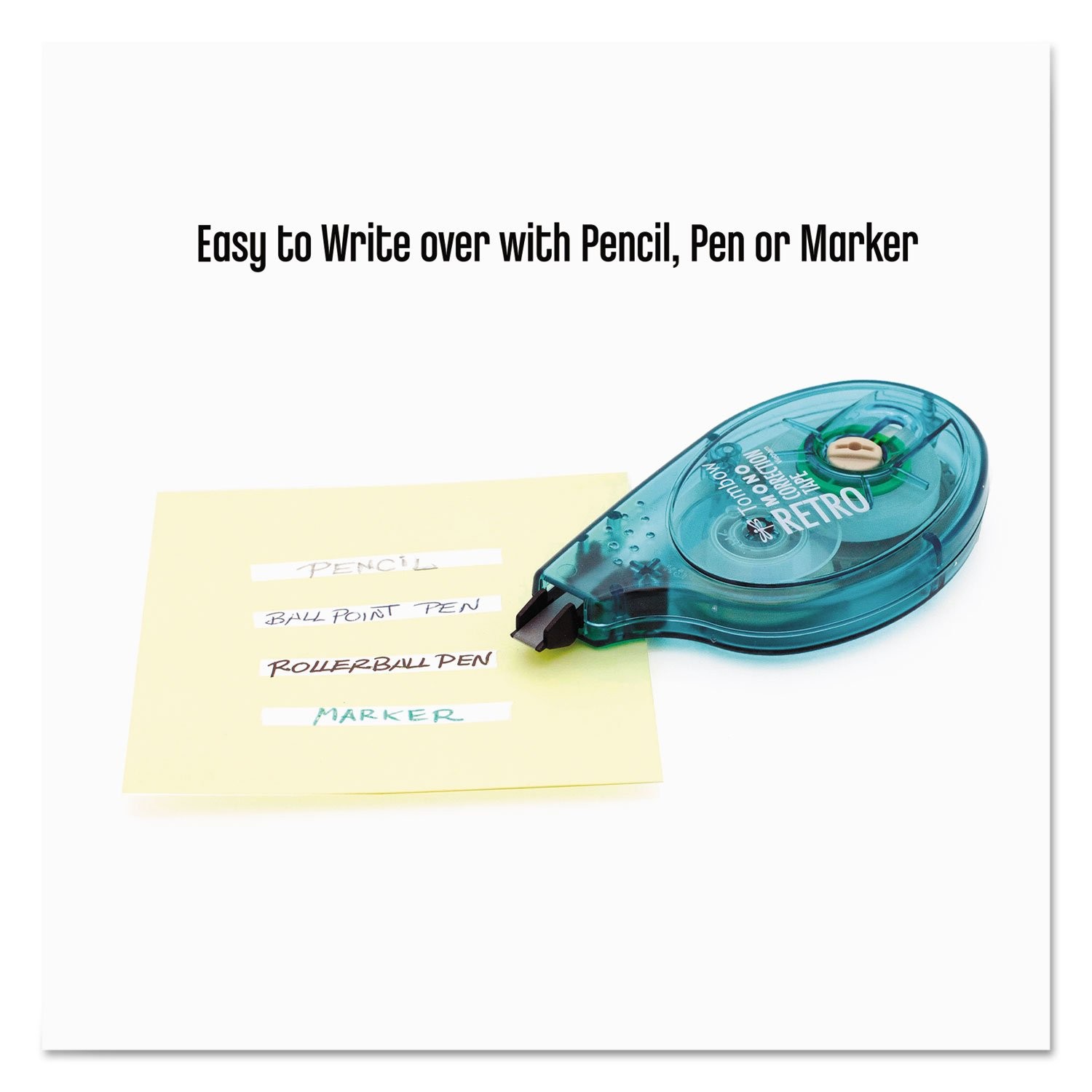 Correction Tape 10-Pack, Assorted Colors, Easy Applicator for Instant Fixes