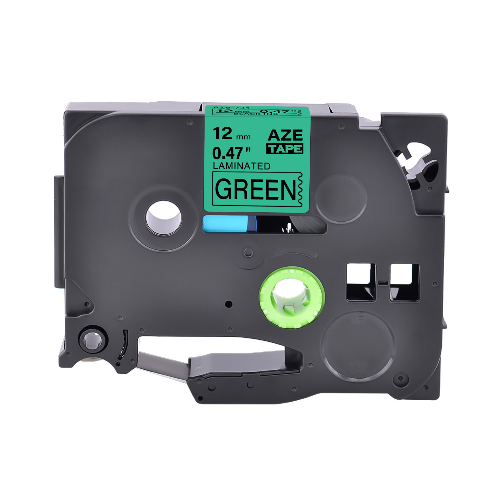 12mm Label Tape Black on Clear/White/Red/Blue/Yellow/Green For Brother P-Touch