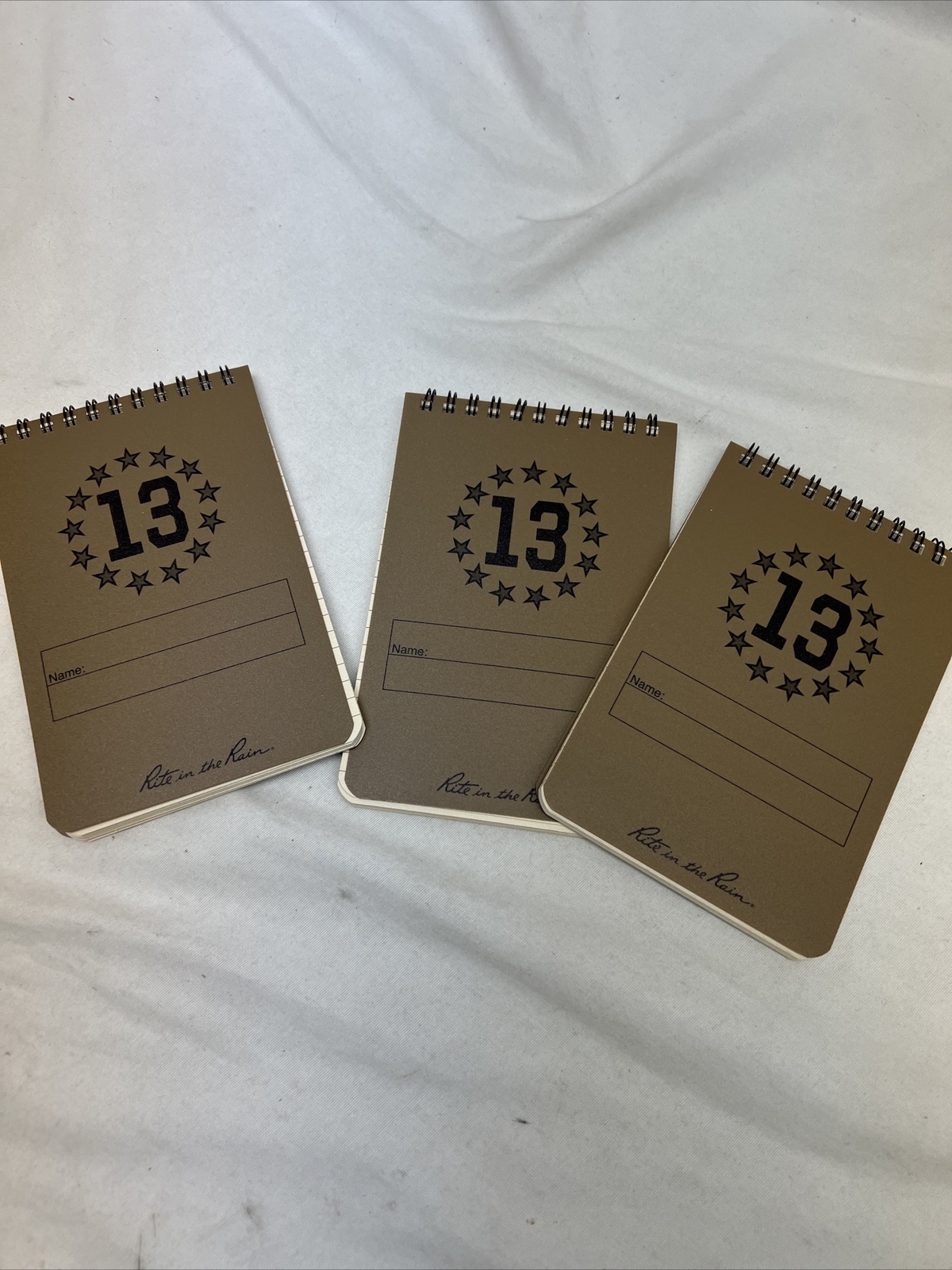 Top Spiral Notebook Rite in the Rain 4″ x 6″ Tan Cover 3 Pack ESF 13 Branch