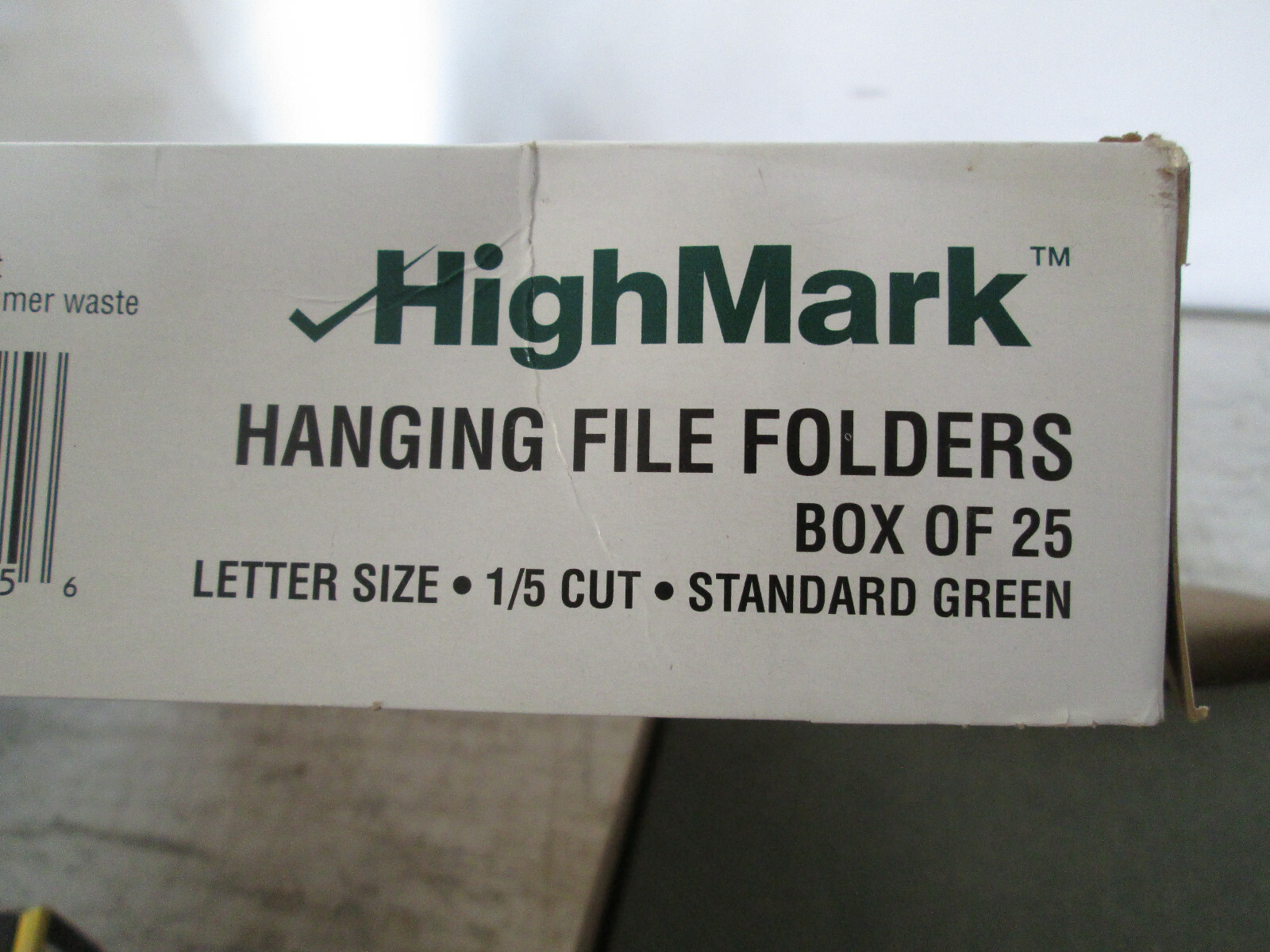 HighMark Hanging File Folders Letter Size 1/5Cut Standard Green, Qty 23