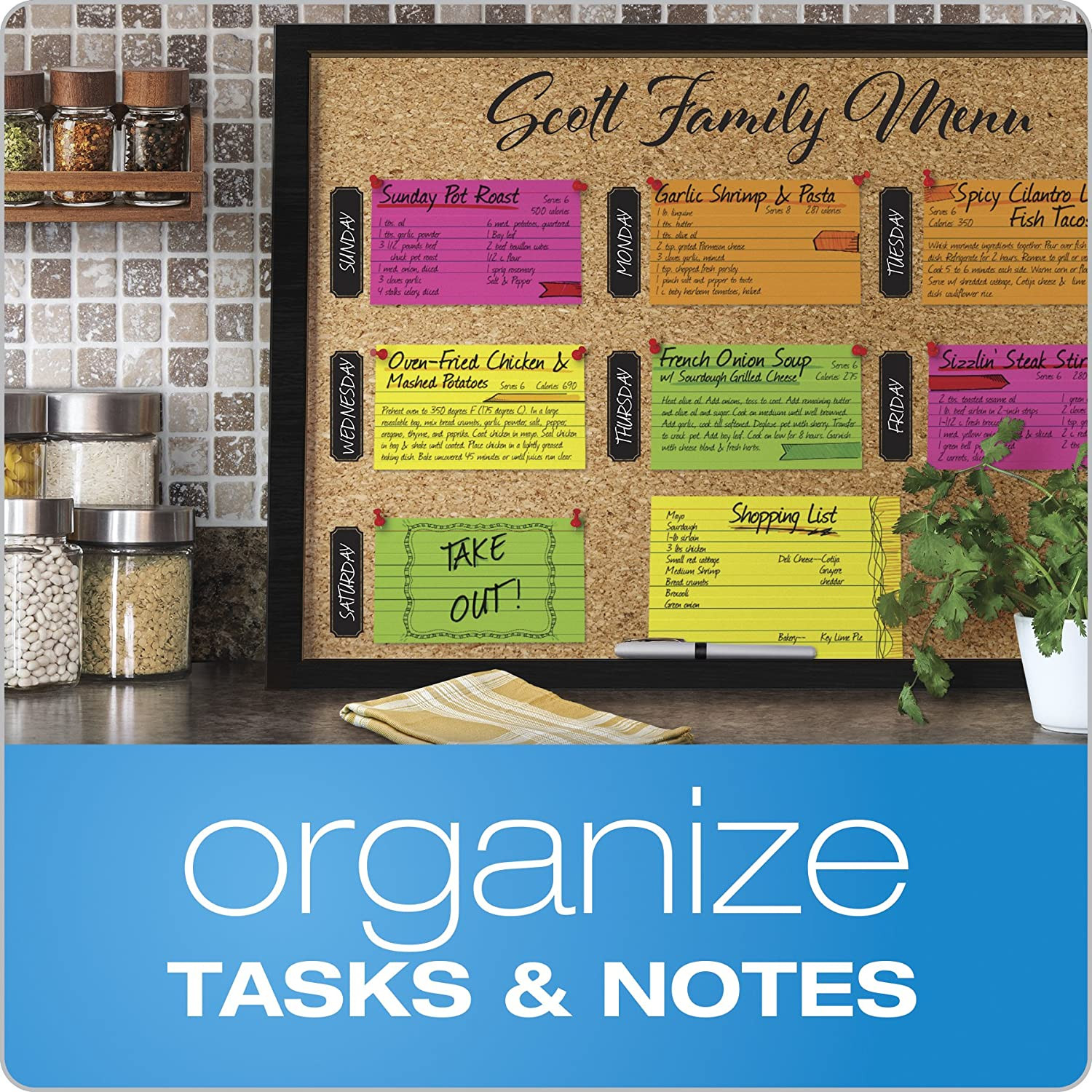 Oxford Neon Index Cards, 4″ X 6″, Ruled, Assorted Colors, for Notes 100 Pack