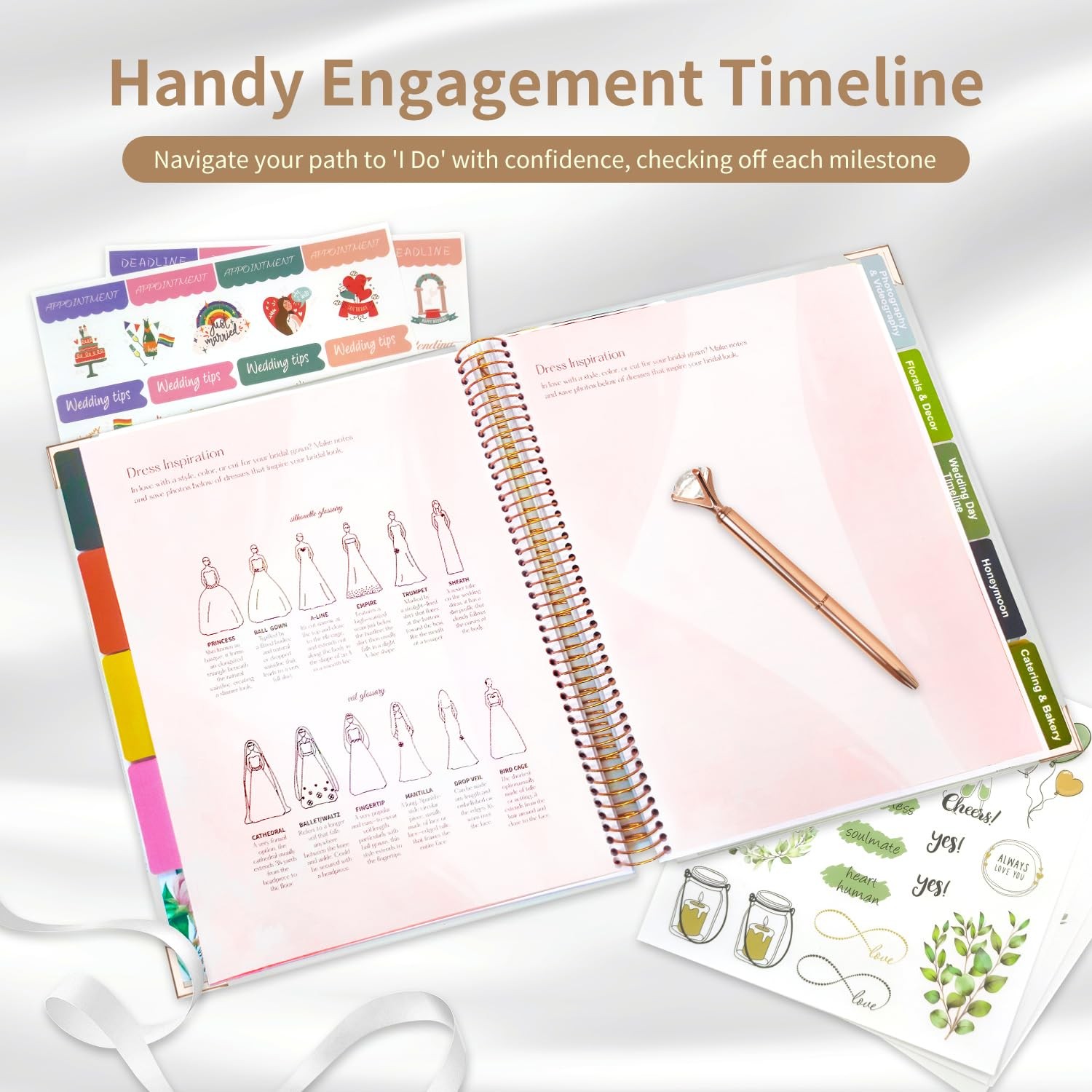 Wedding Planner Book and Organizer-176 Pages Wedding Planning Book,Bridal Pla…