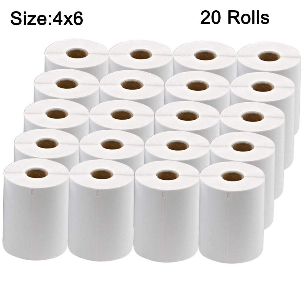 20 Rolls 4×6 Thermal Shipping Label 1744907 Compatible Dymo 4XL Printer 220/Roll