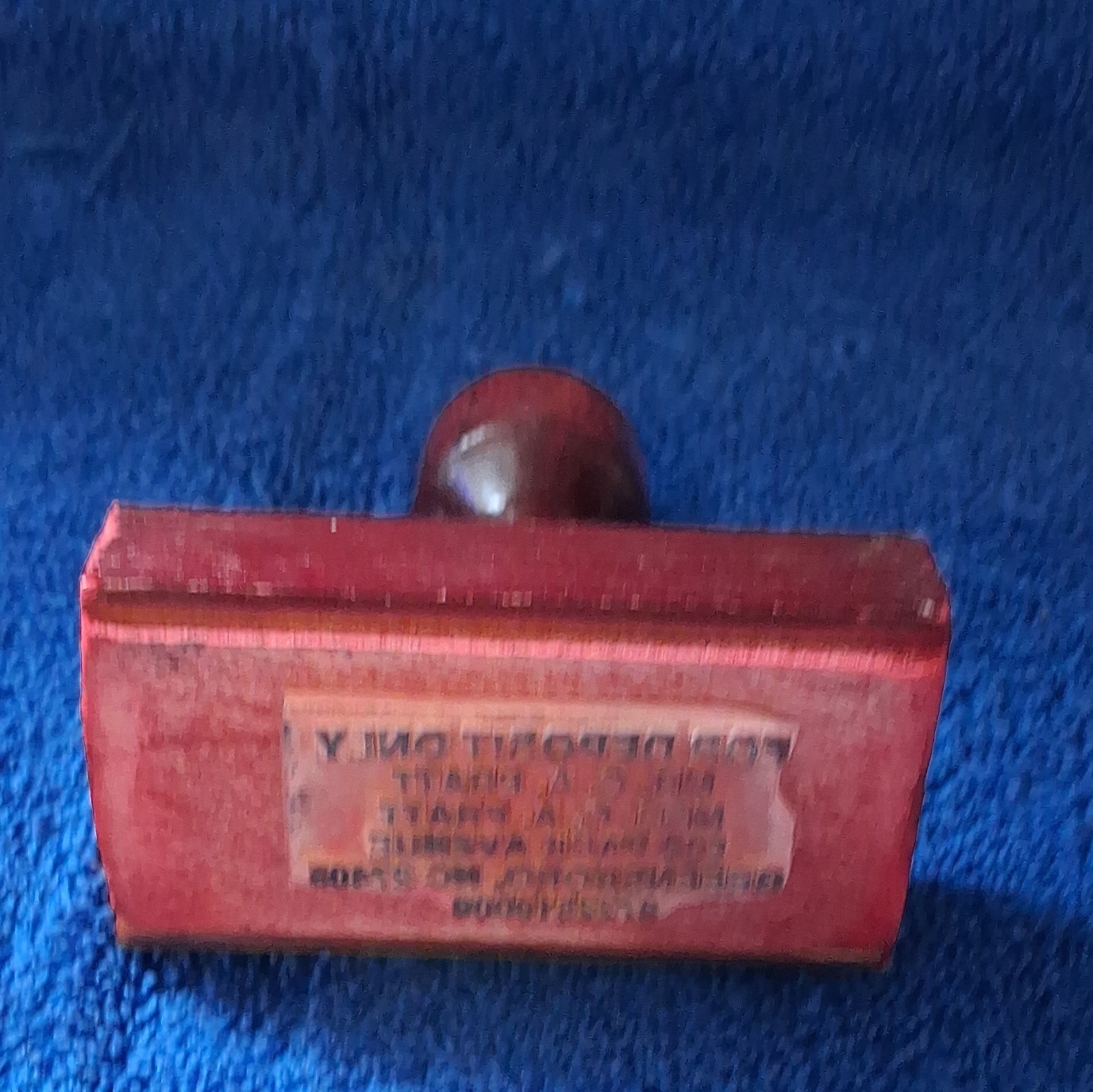 Coastal Office Equip. Wood Rubber Stamps Lot “For Deposit Only” FIRST CLASS