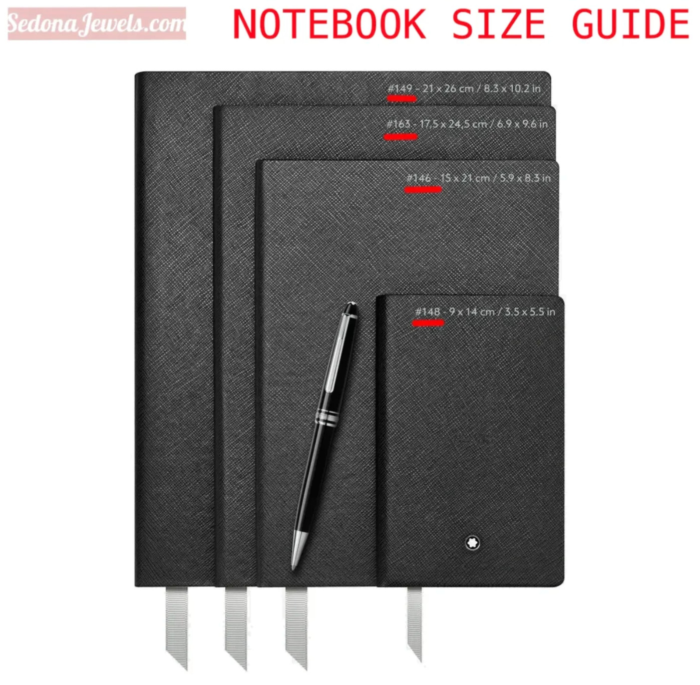 Montblanc 130299 Size 149 Notebook – no cello no box distress on silver edging