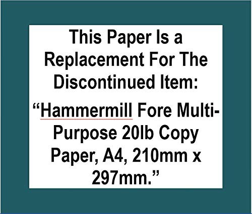 Replacement For Hammermill Fore Multi-Purpose 20 Pound Copy Paper, A4, 210mm x 2