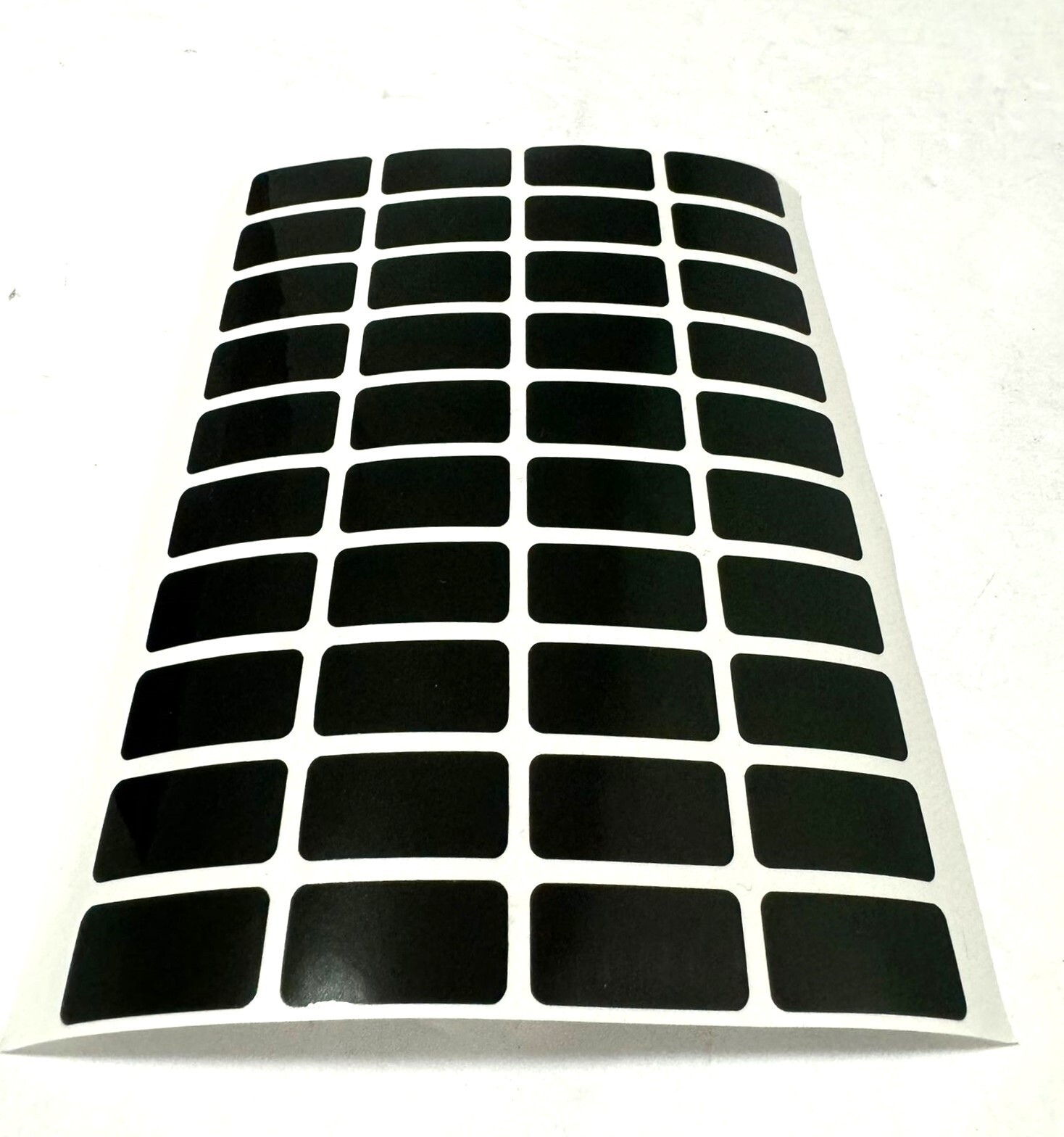 100 pcs Black Glossy Blank Warranty Void, Security Labels Stickers Seals