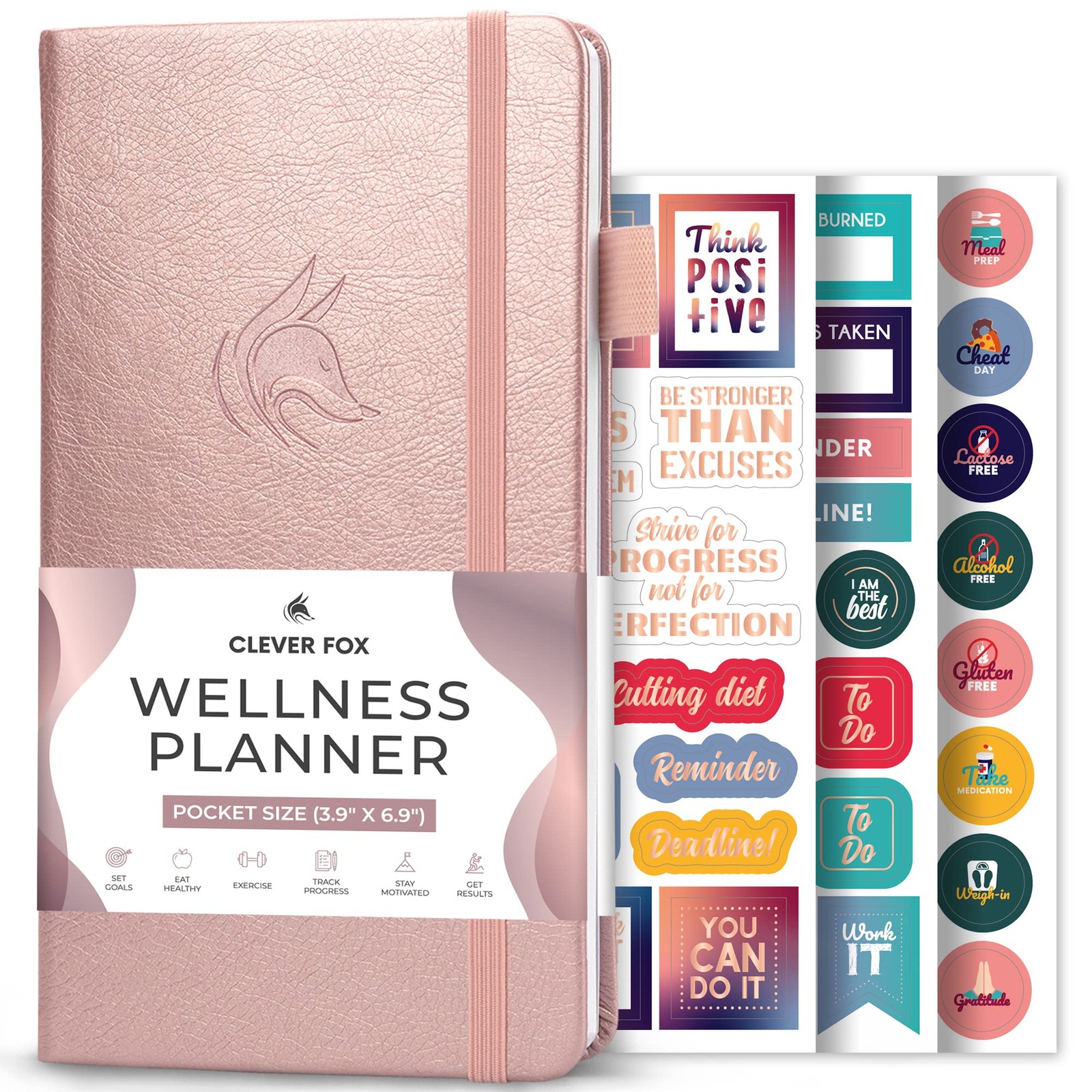 Wellness Planner – Weekly & Daily and Wellness Log, Food Journal & Meal Plann…