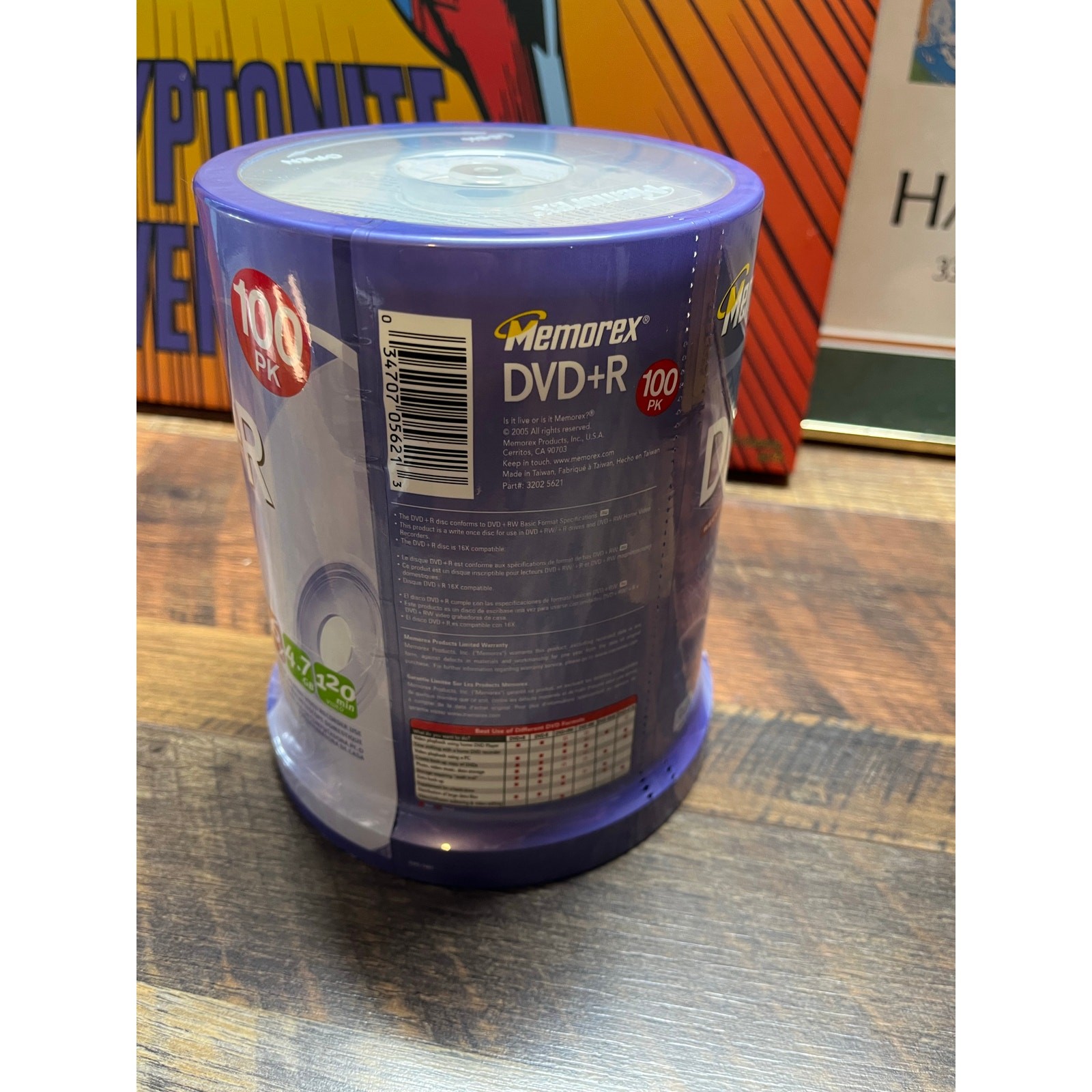 Memorez 100 Pack DVD+R 16X 4.7GB 120 Min Video Sealed