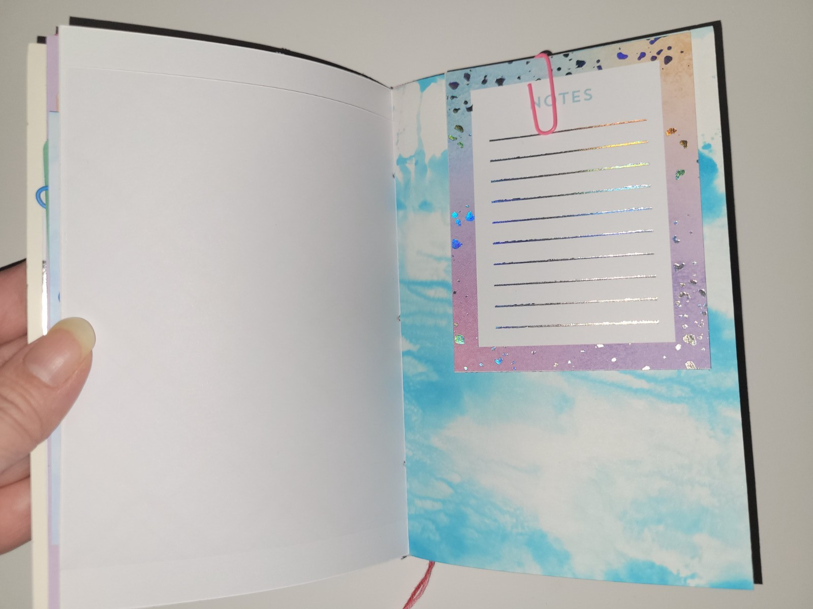 Handmade Mini Greeting Card Junk Journals 2-pack Winter Pastel