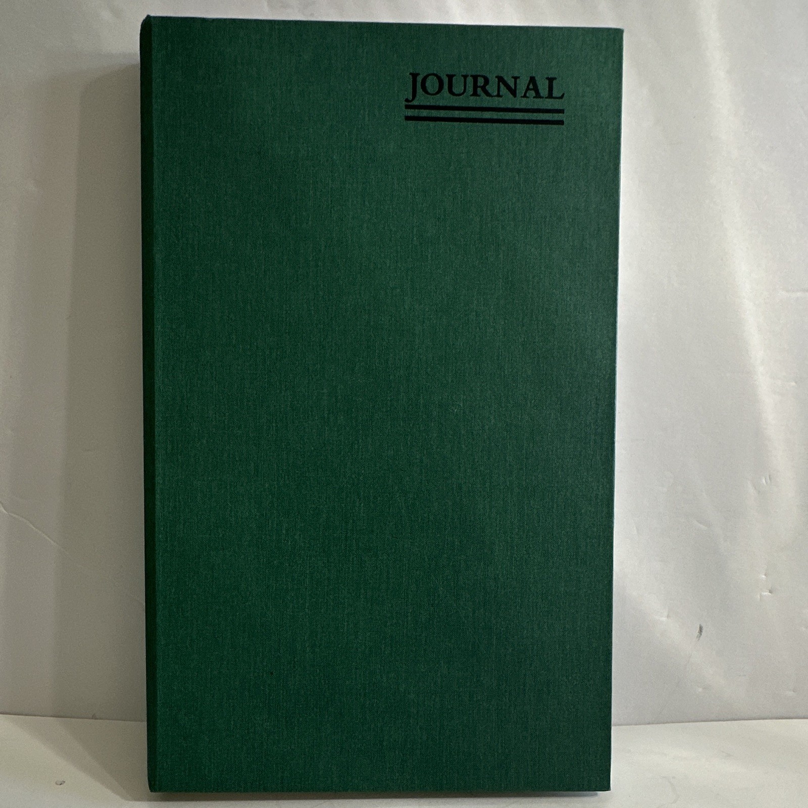 National 56-132 Green Cloth Hardcover Journal Record Book, Numbered Pages