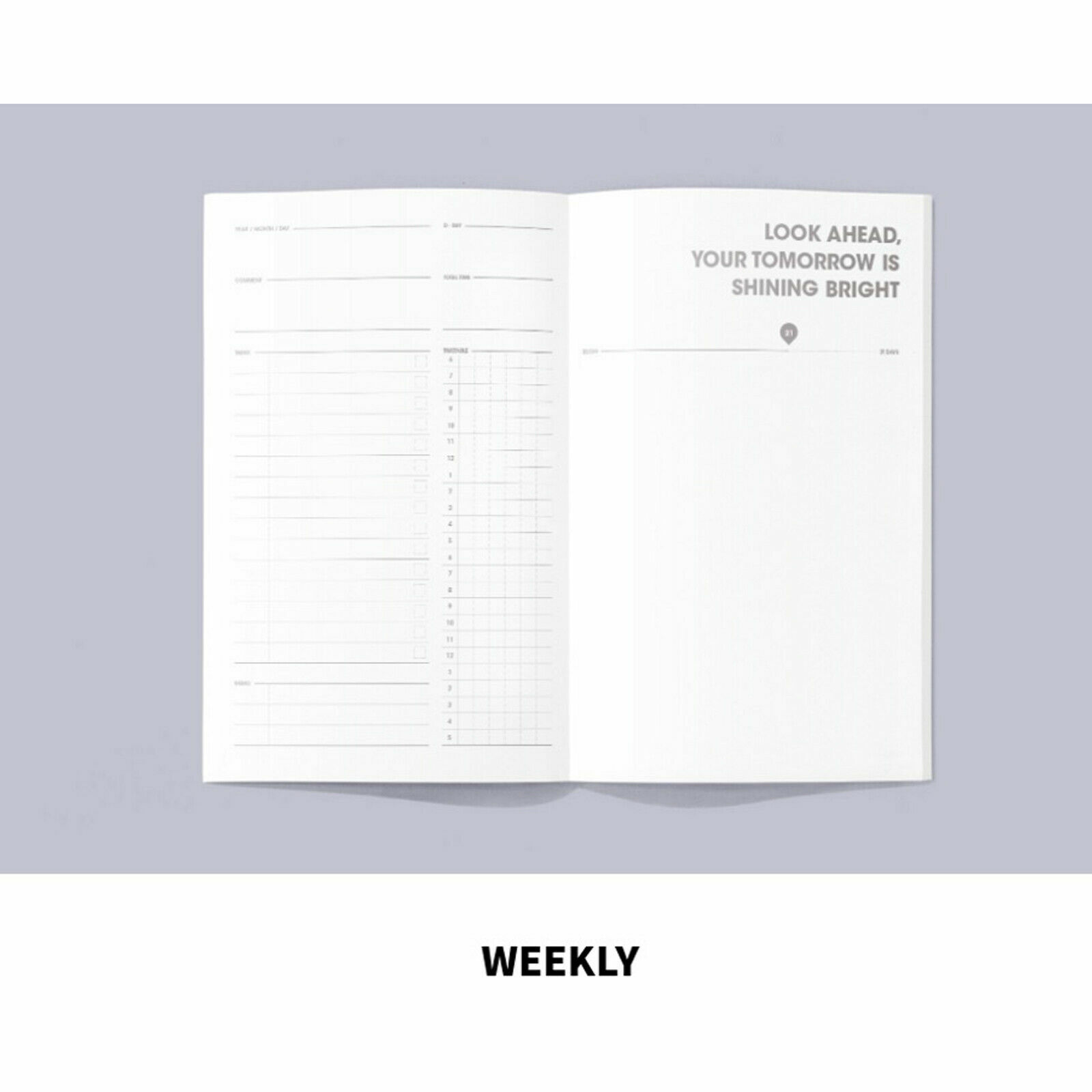 MOTEMOTE 10 Minutes Planner 31 DAYS Monthly Weekly Daily Goals Study Planner