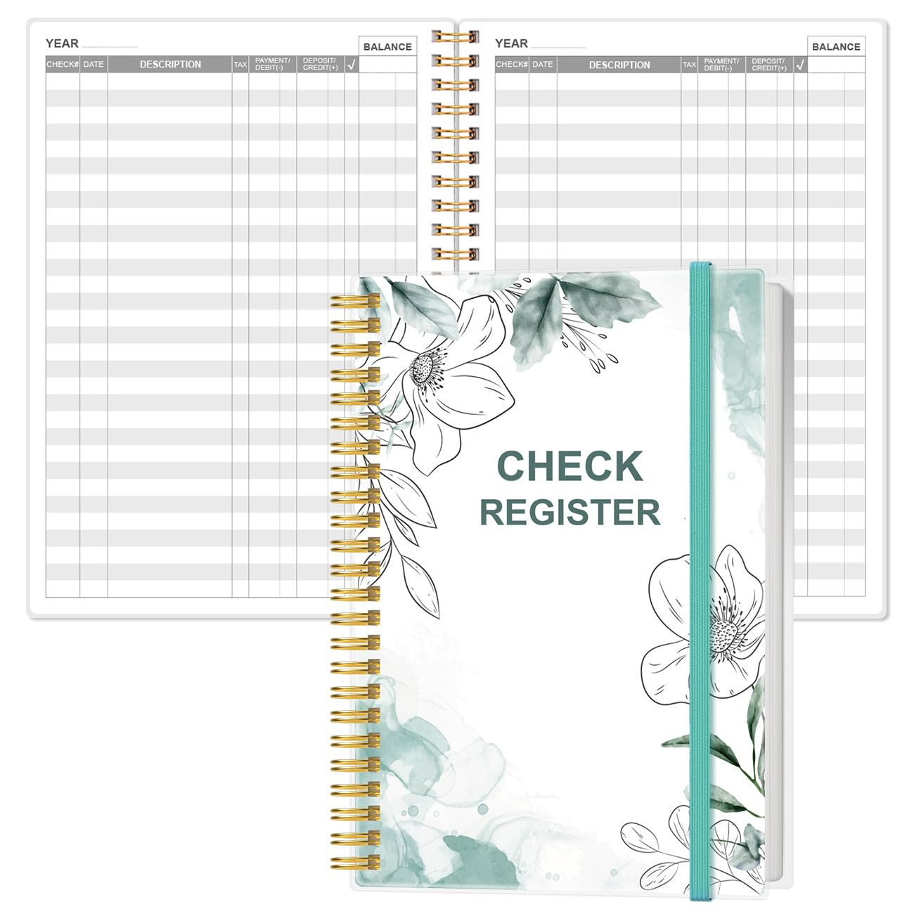 Heveboik Check Registers for Personal Checkbook – A5 Checkbook Register for Pers