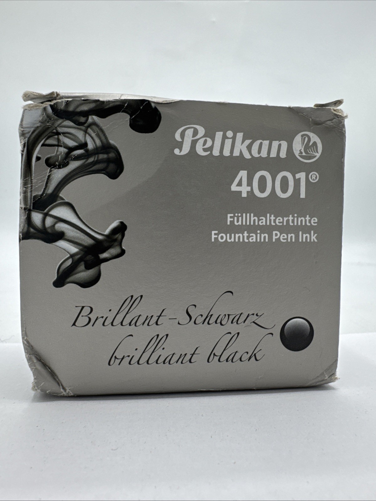 Pelikan 4001 Bottled Ink for Fountain Pens, 2.1 fl oz, Brilliant Black