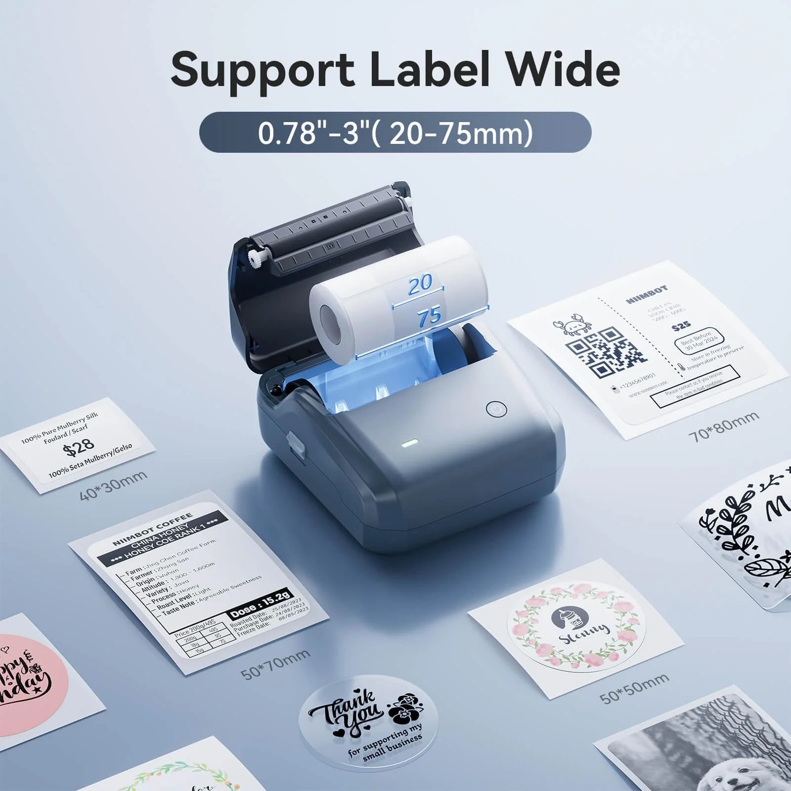 NIIMBOT B31 Label Maker Machine with Tape Portable Bluetooth Thermal Printer