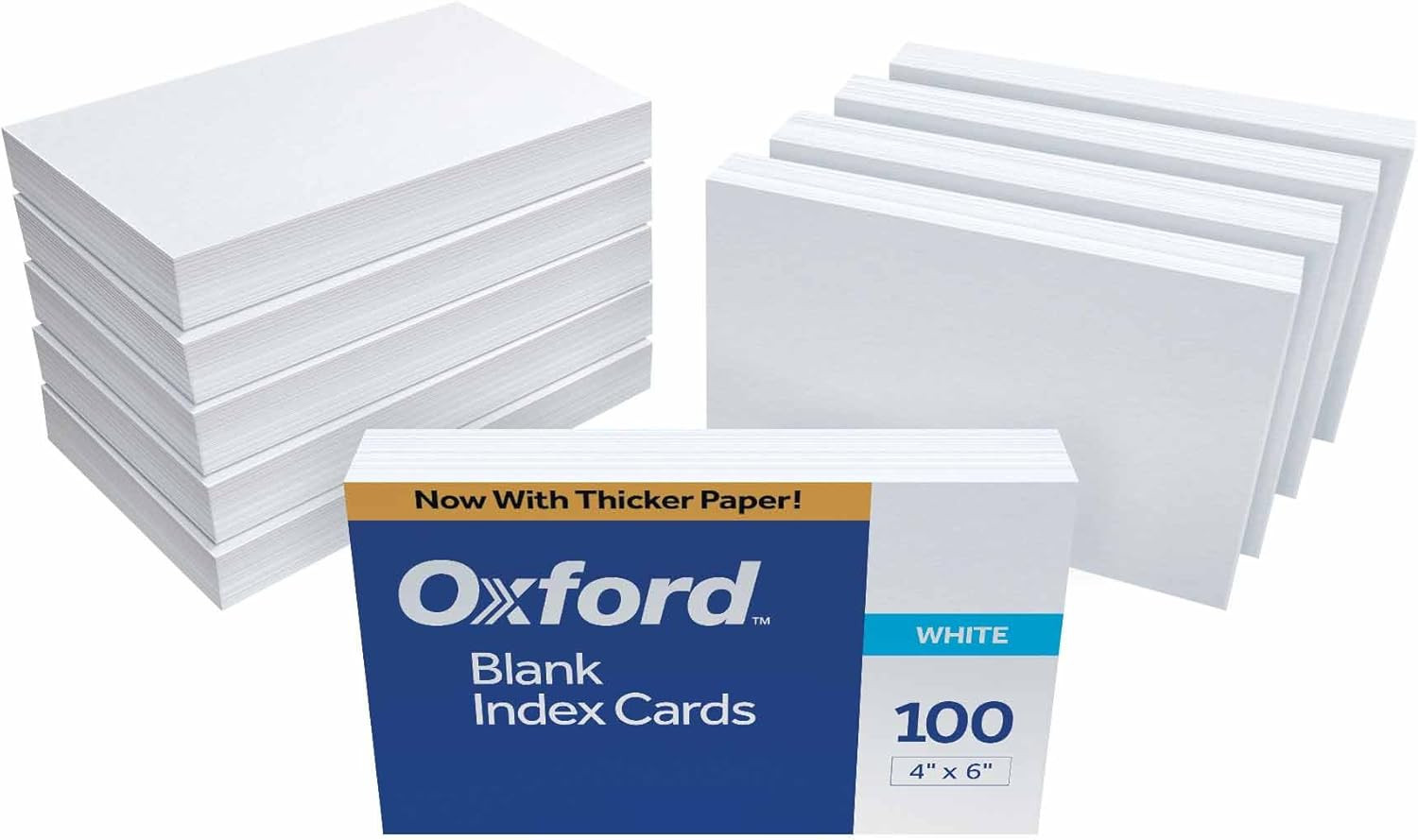 Blank Index Cards, 4 X 6 Inches, White, 10 Packs of 100 (40)