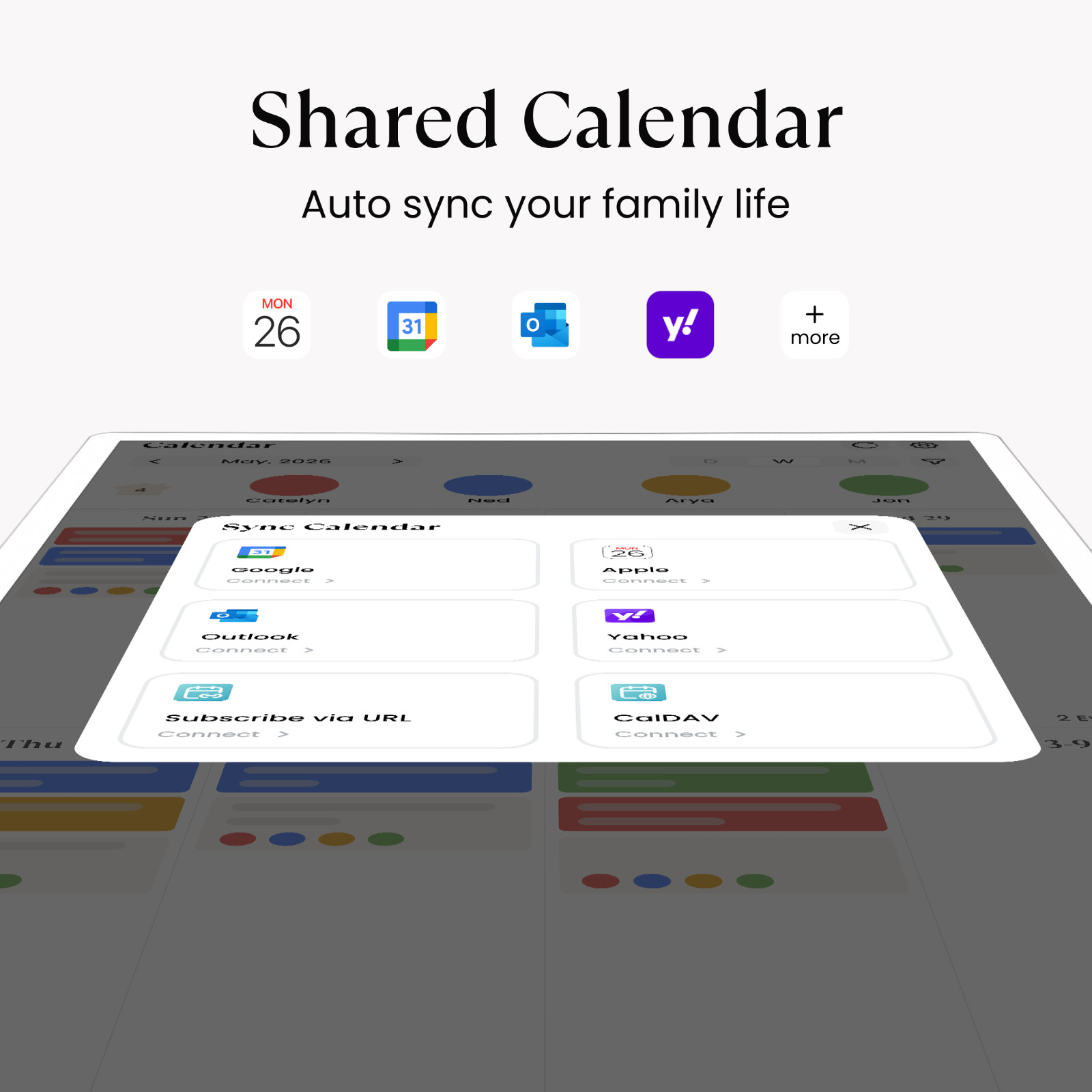 Cozyla Calendar Plus Go: 32″ Mobile Smart Digital Calendar, No Subscription