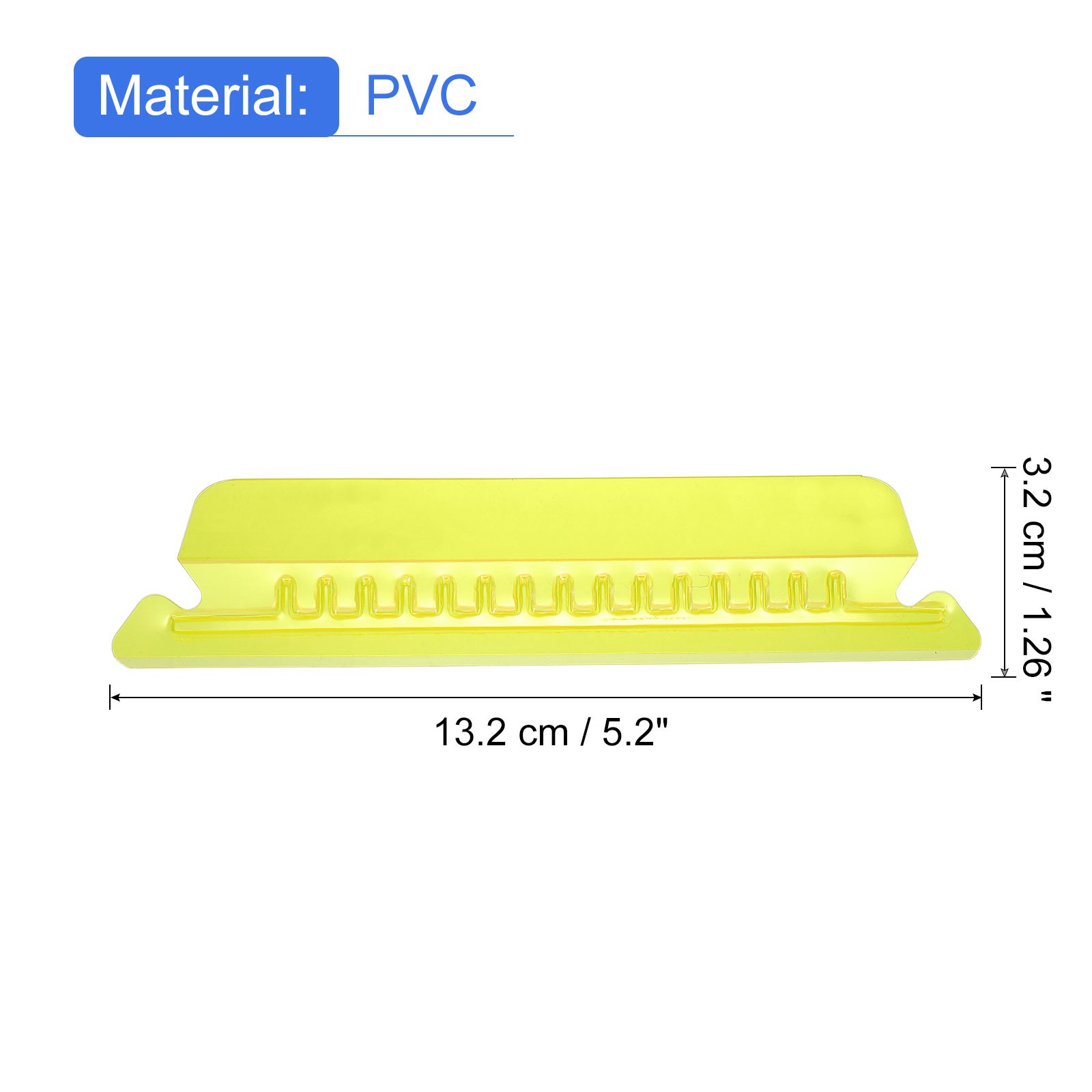 Hanging File Folder Tabs 4 Inch File Folder Tabs and Inserts Yellow 50Pcs