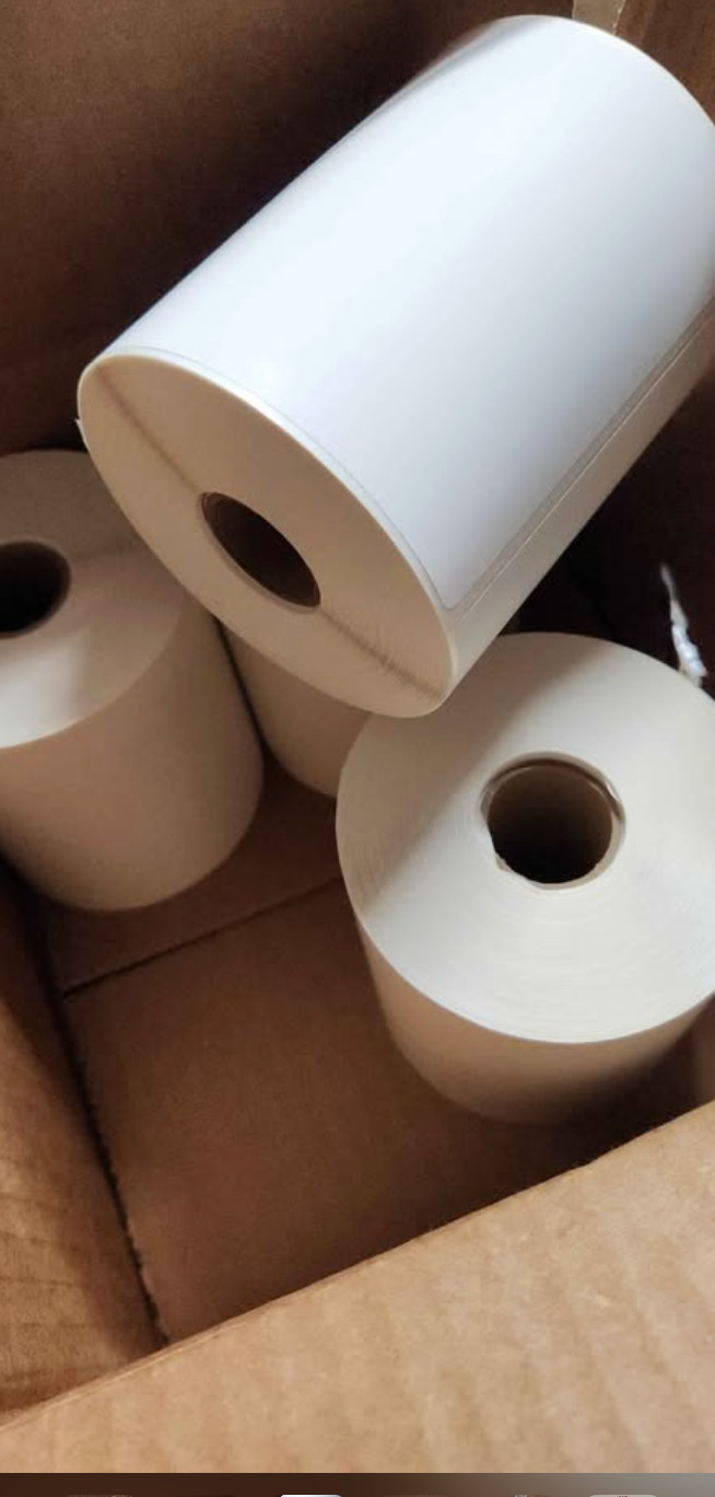 4″ x 6″ Thermal Transfer Labels (Ribbon Required) – 250 labels per roll