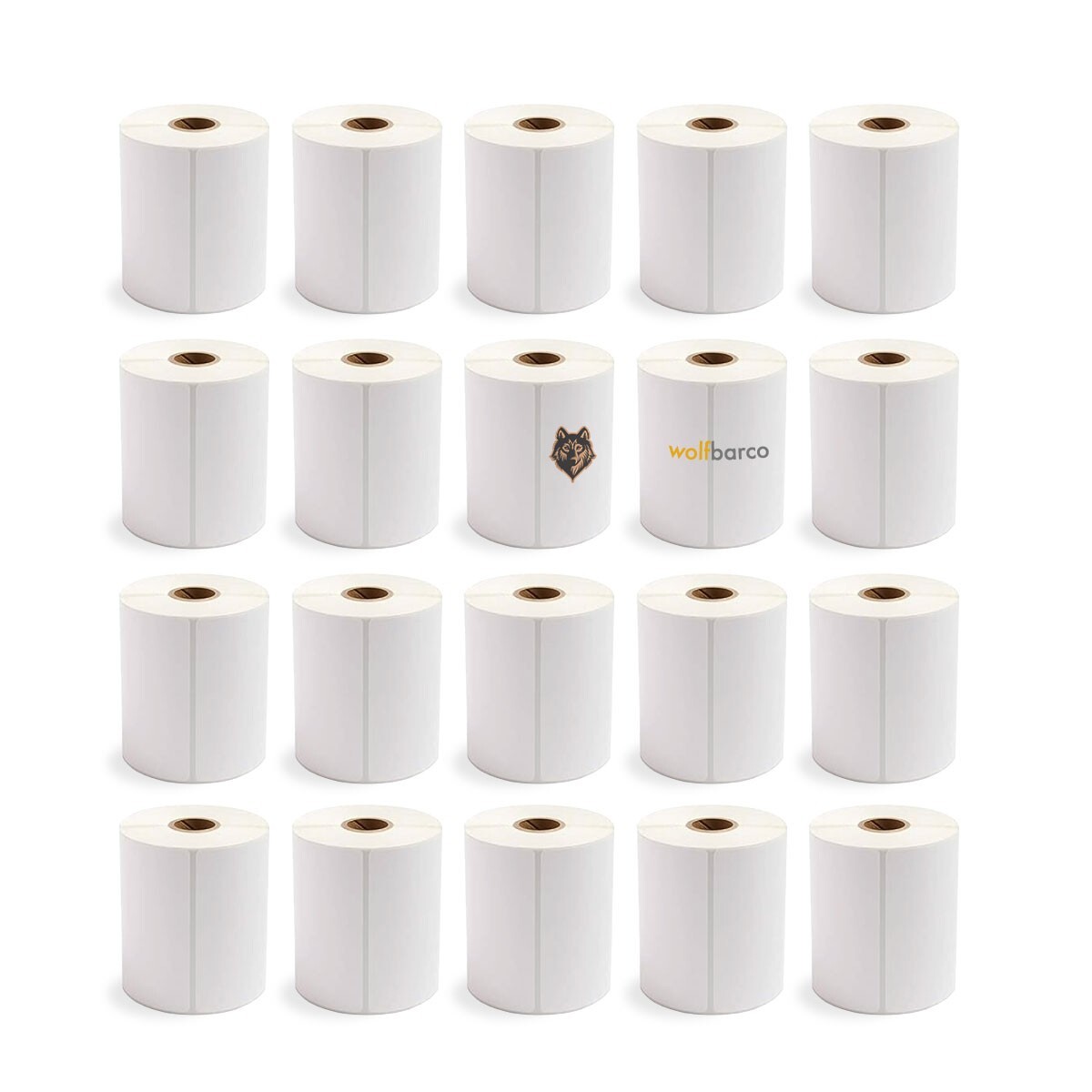 20 Rolls (5000) 4″x6″ Direct Thermal Shipping Label 250/Roll Zebra LP2844/ZP450