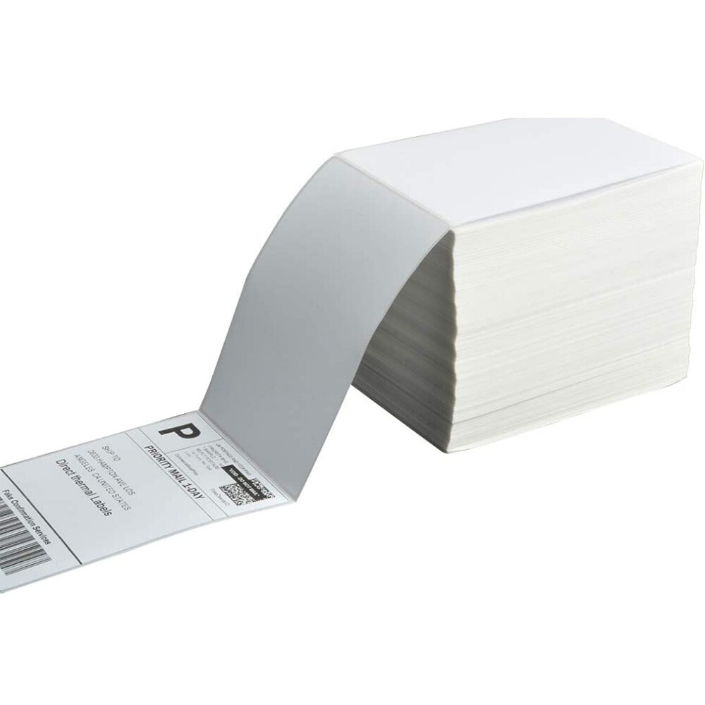 4×6 Fanfold Thermal Labels Direct Shipping Label for Zebra & Rollo Printers US